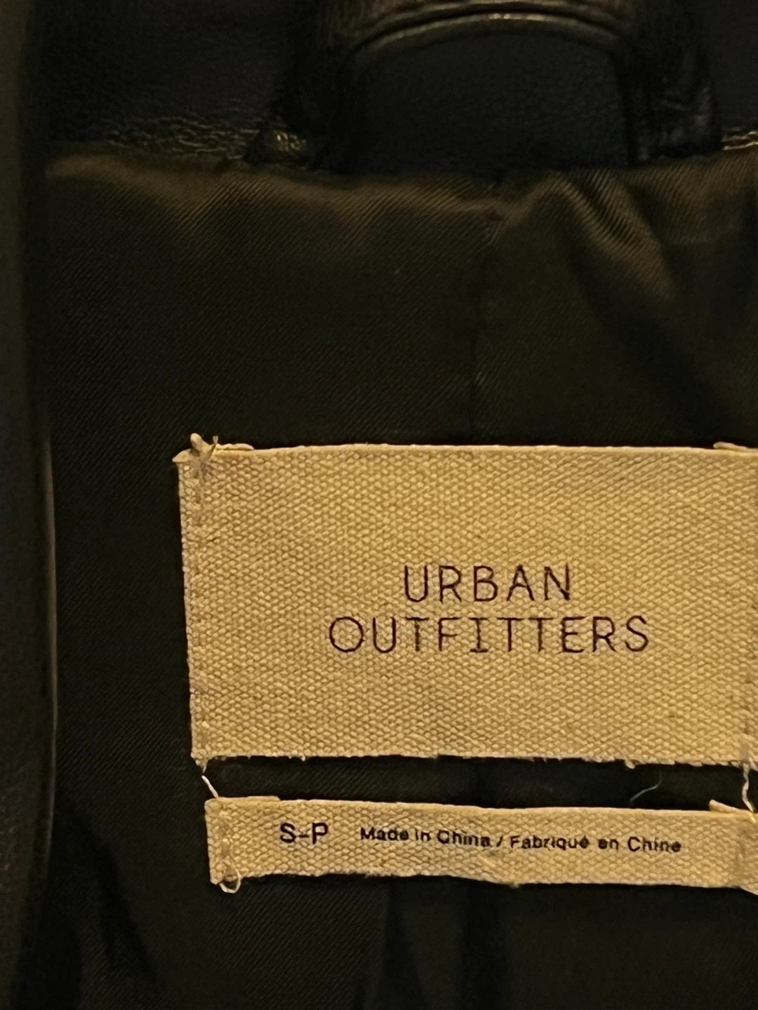 Urban Outfitters Black Faux Leather Blazer Jacket Size S-P - photo 2