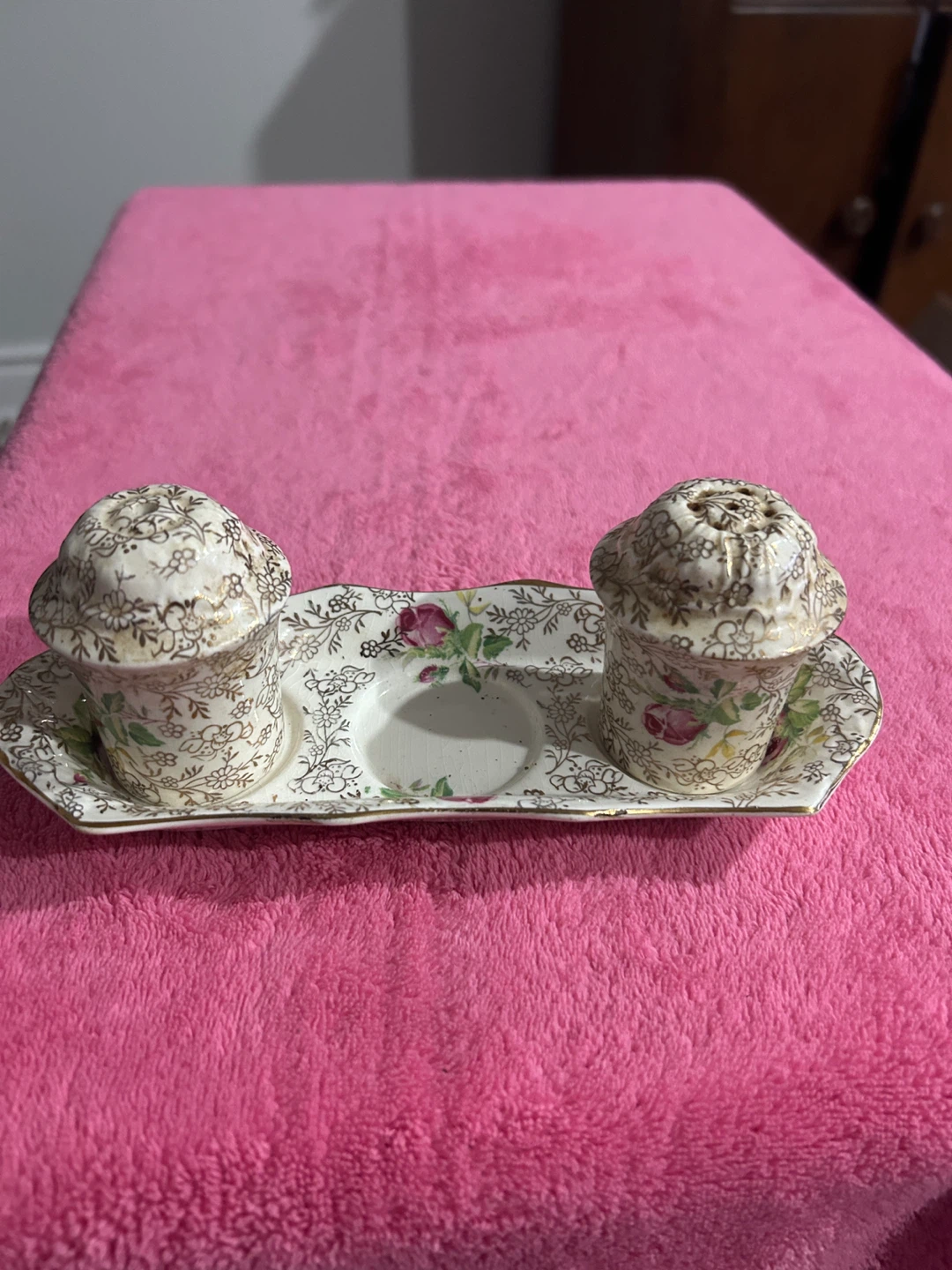 James Kent Ltd. Rosita Salt and Pepper Shakers with Tray