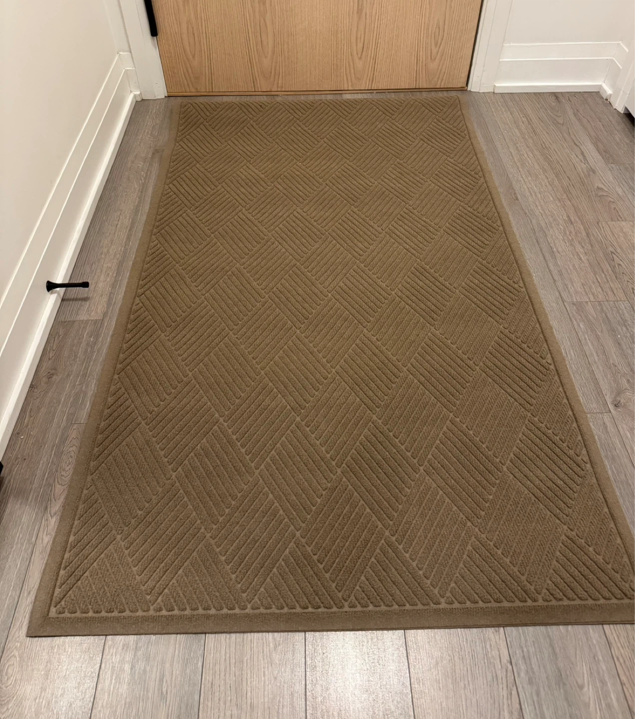 Brown Geometric Pattern Doormat