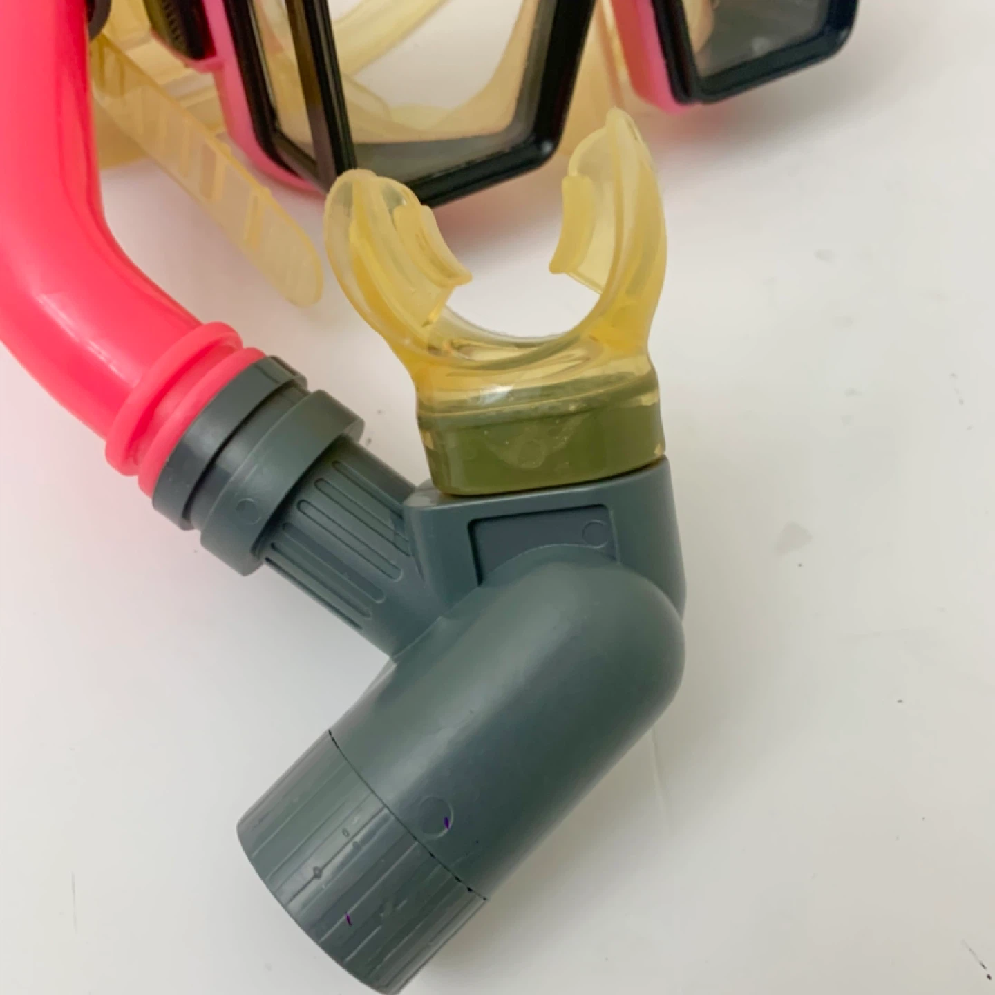 Snorkel Set Diving Mask Pink Swim Gear Snorkel Set Adult - photo 5