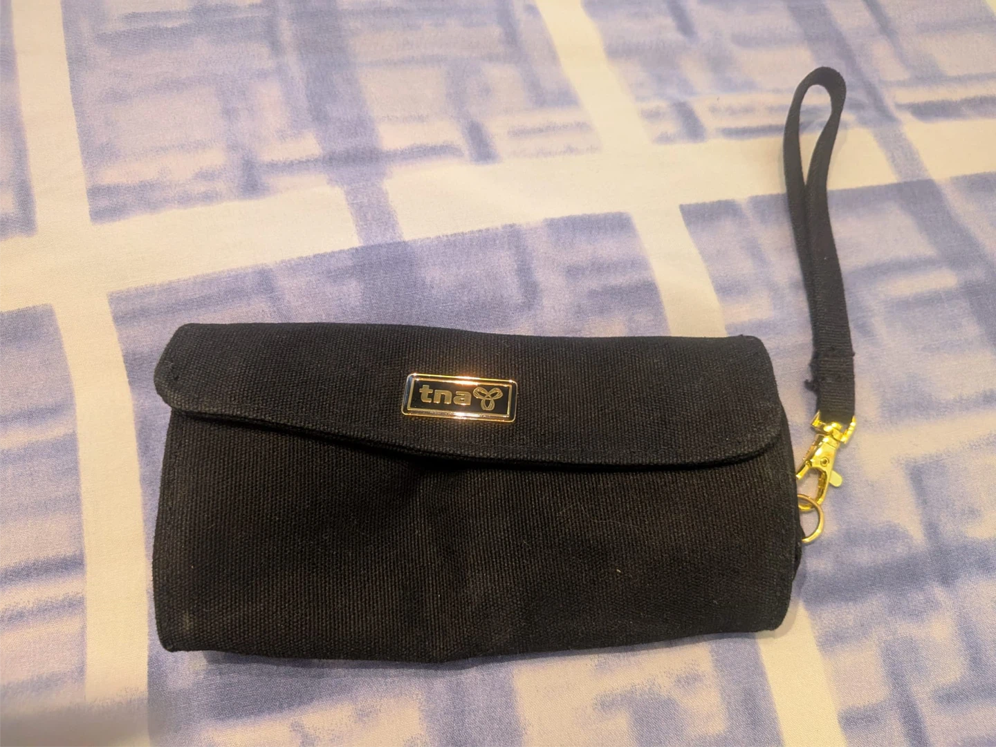TNA Black Wristlet Pouch