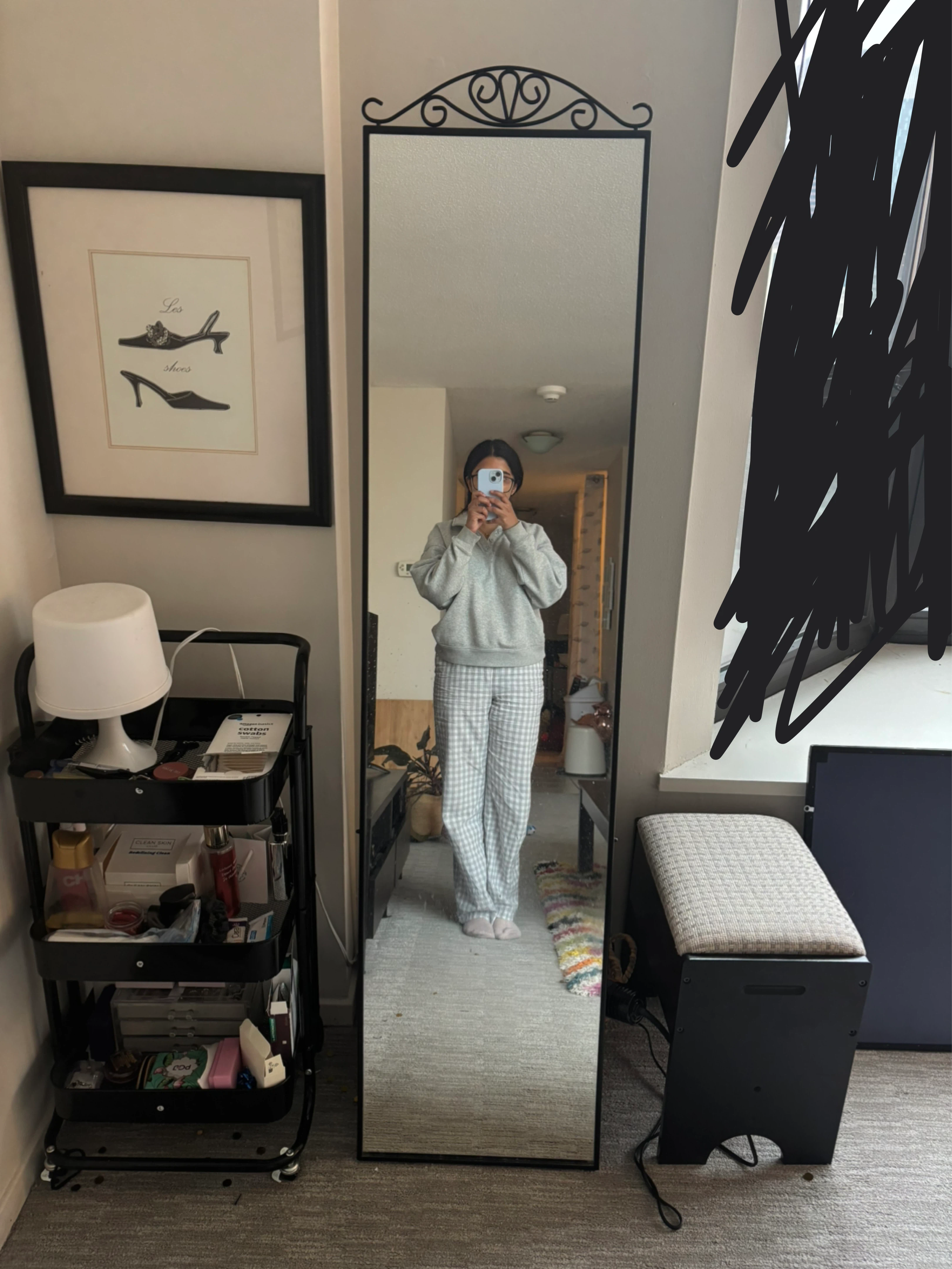 Full Length Ornate Mirror