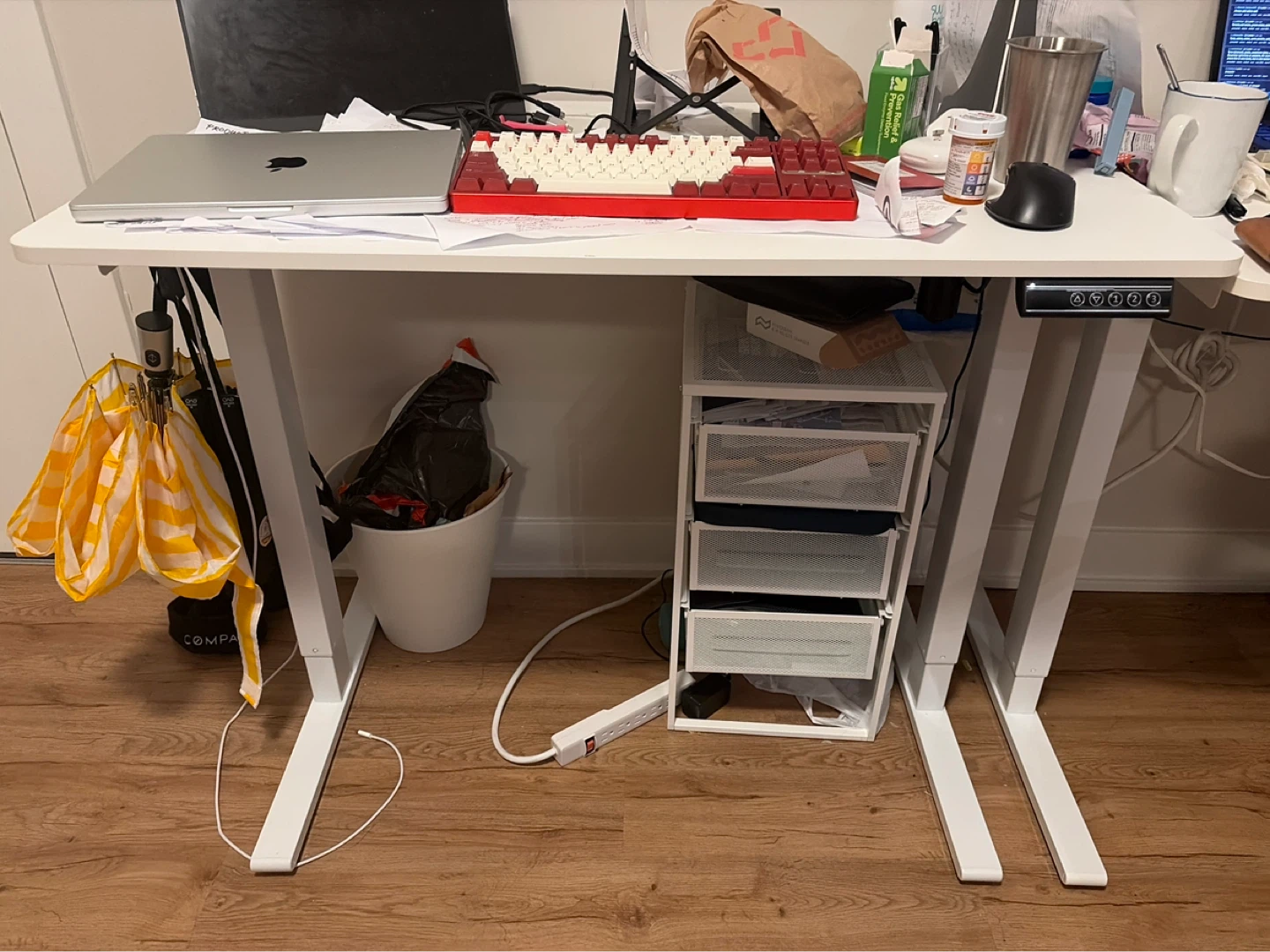 White Standing Desk