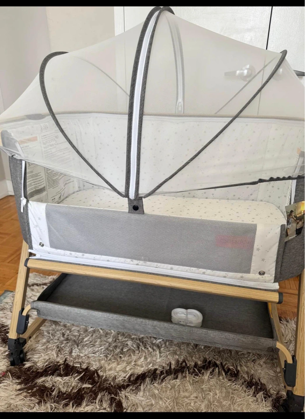 Maydolly bedside bassinet with mosquito net - photo 5