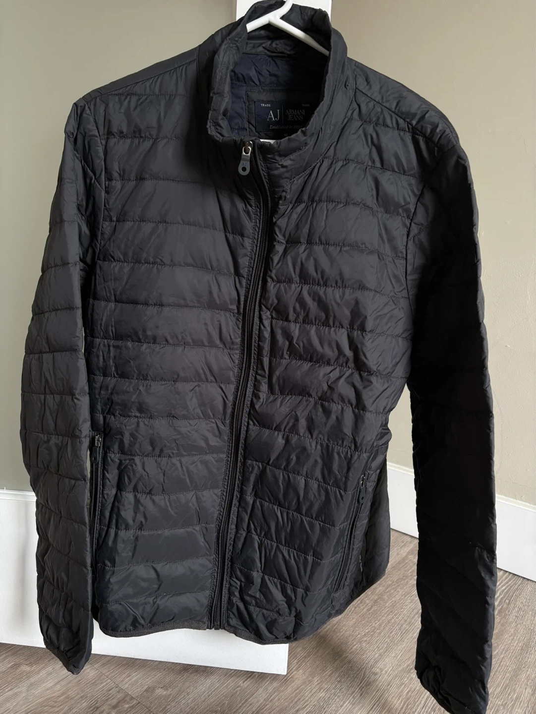 Armani Jeans quilted Black Puffer Jacket - photo 3
