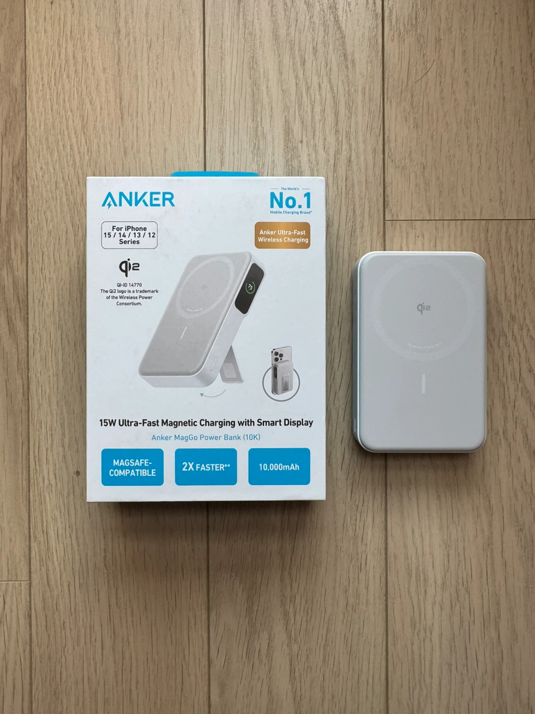 Anker MagGo Power Bank Qi2 15W MagSafe 10,000mAh