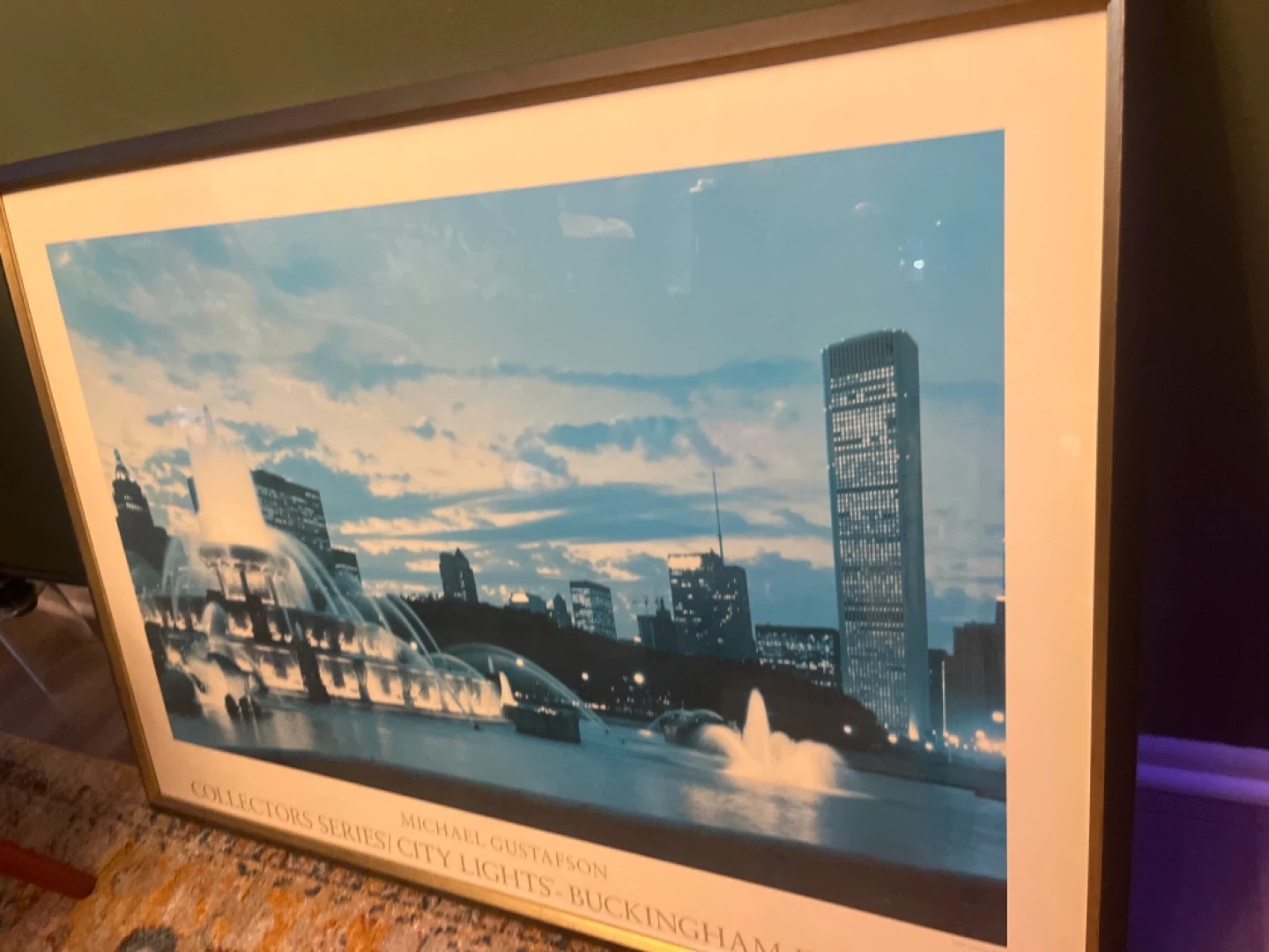 Michael Gustafson Collectors Series Buckingham Fountain Print - photo 2