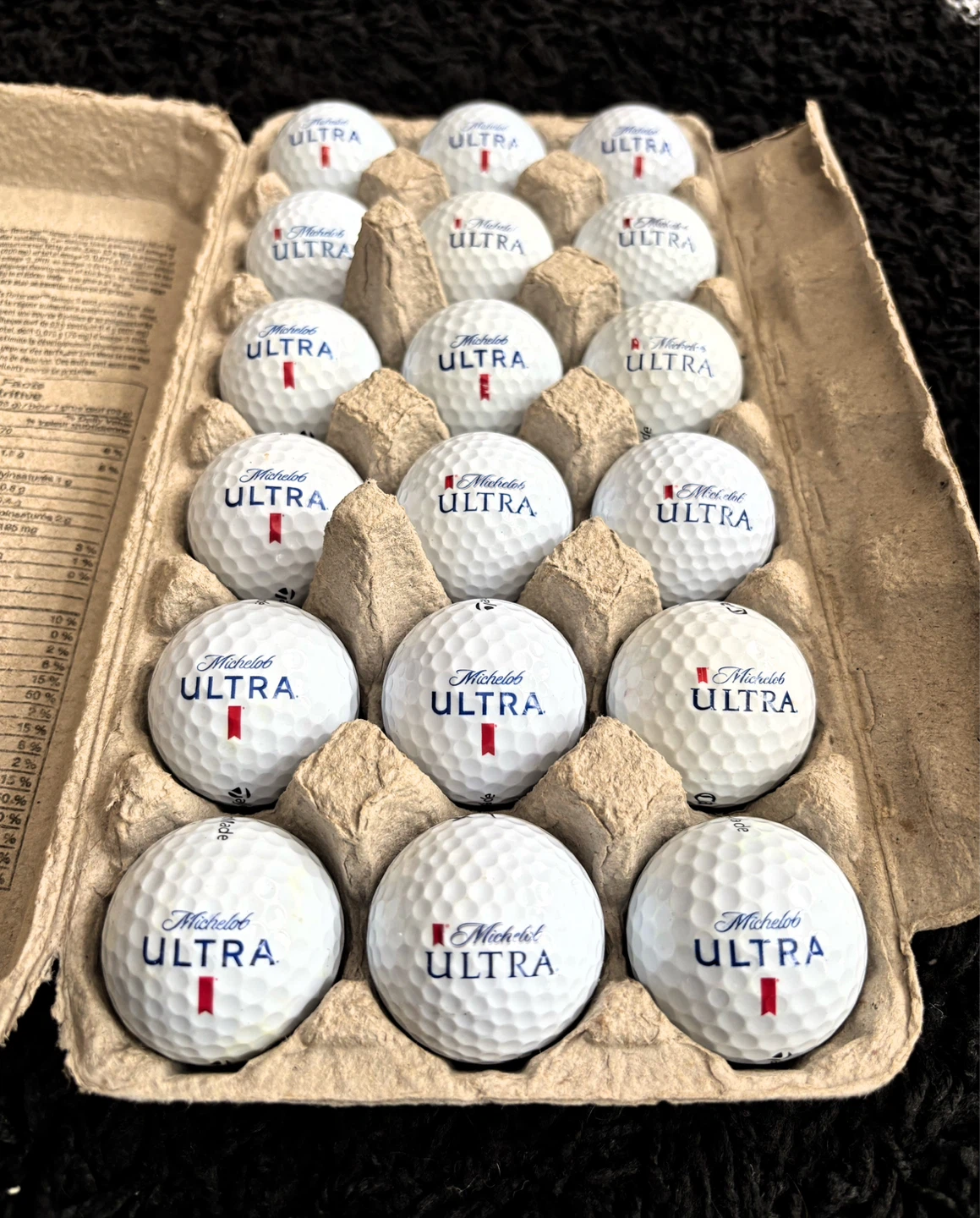 18 Michelob Extra Beer Golf Balls