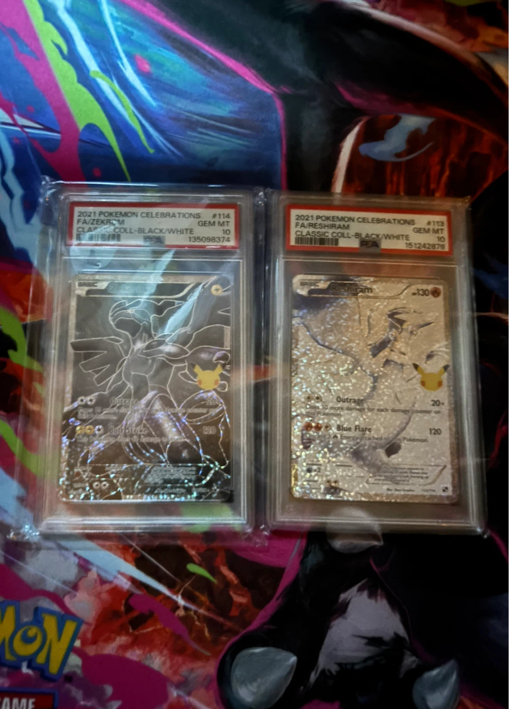 2021 Pokemon Celebrations Reshiram & Zekrom SET - photo 3