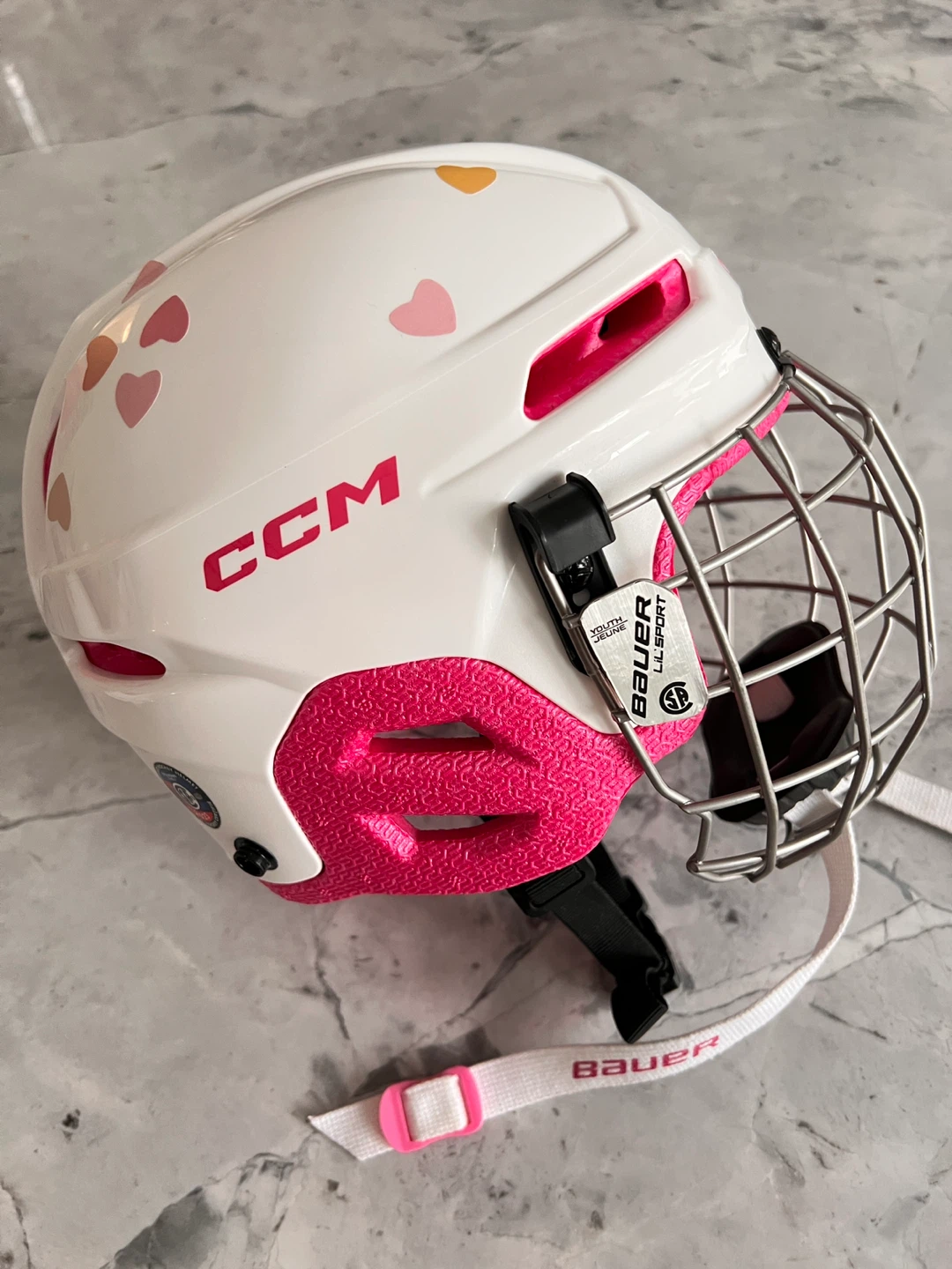 CCM Youth Hockey Helmet with Bauer Cage - photo 4