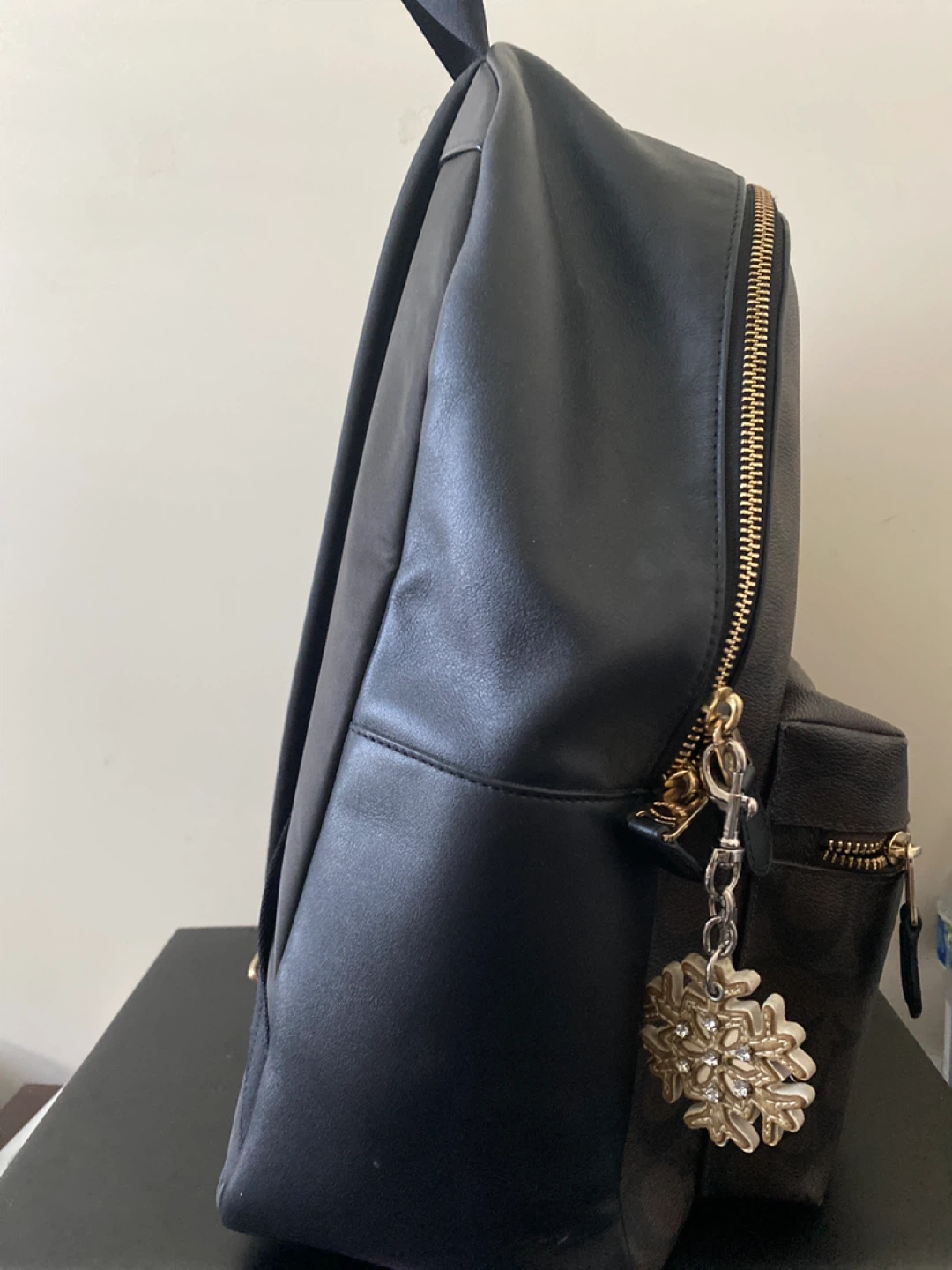 Coach Signature Backpack with Snowflake Charm - photo 4
