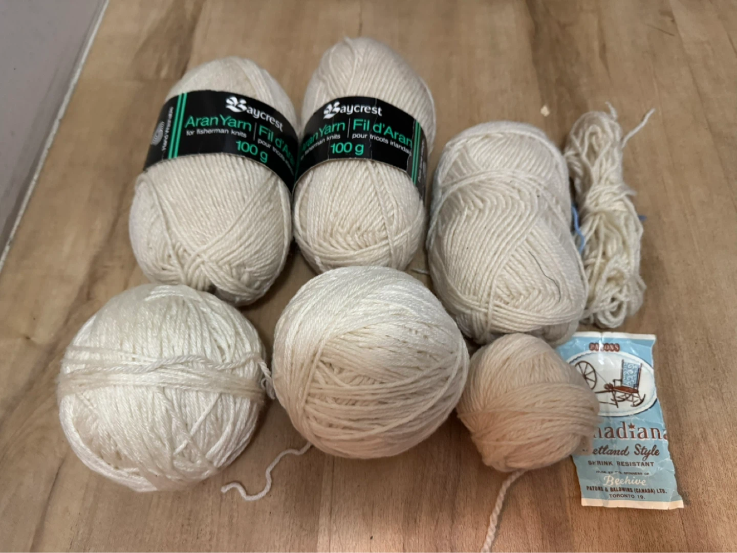 Baycrest Aran Yarn - Pure Virgin Wool