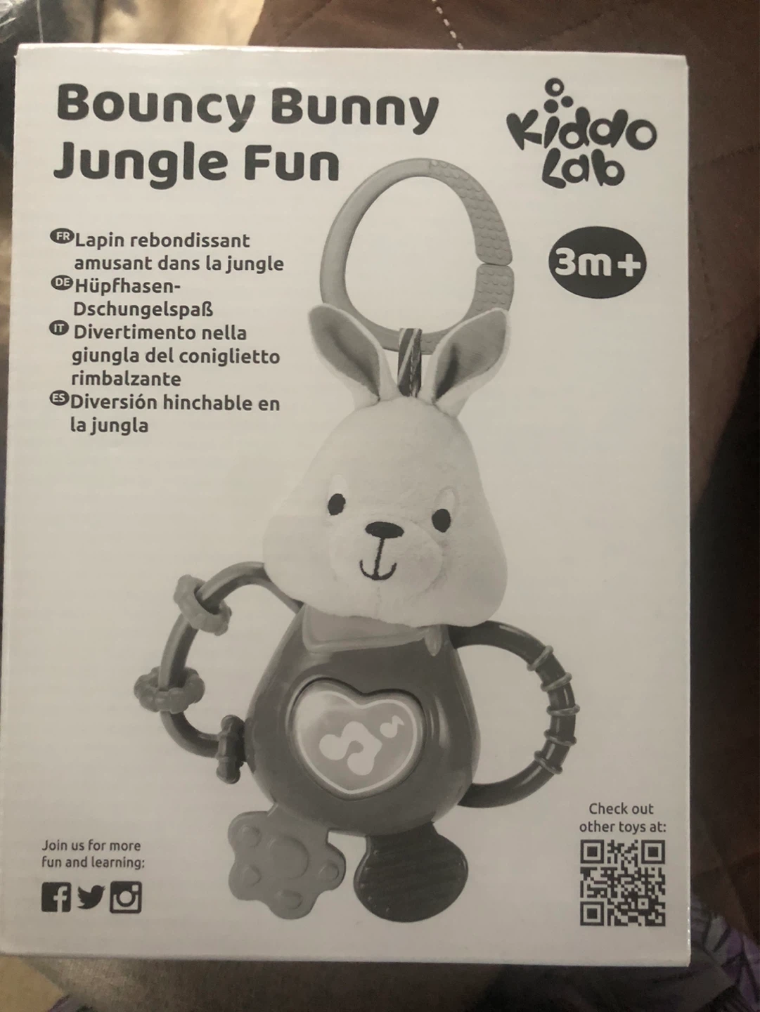 Kiddo Lab Bouncy Bunny Jungle Fun Toy