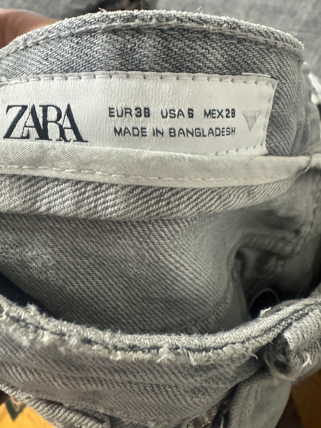 ZARA Wide Leg Jeans Grey EUR 38 USA 6 - photo 3