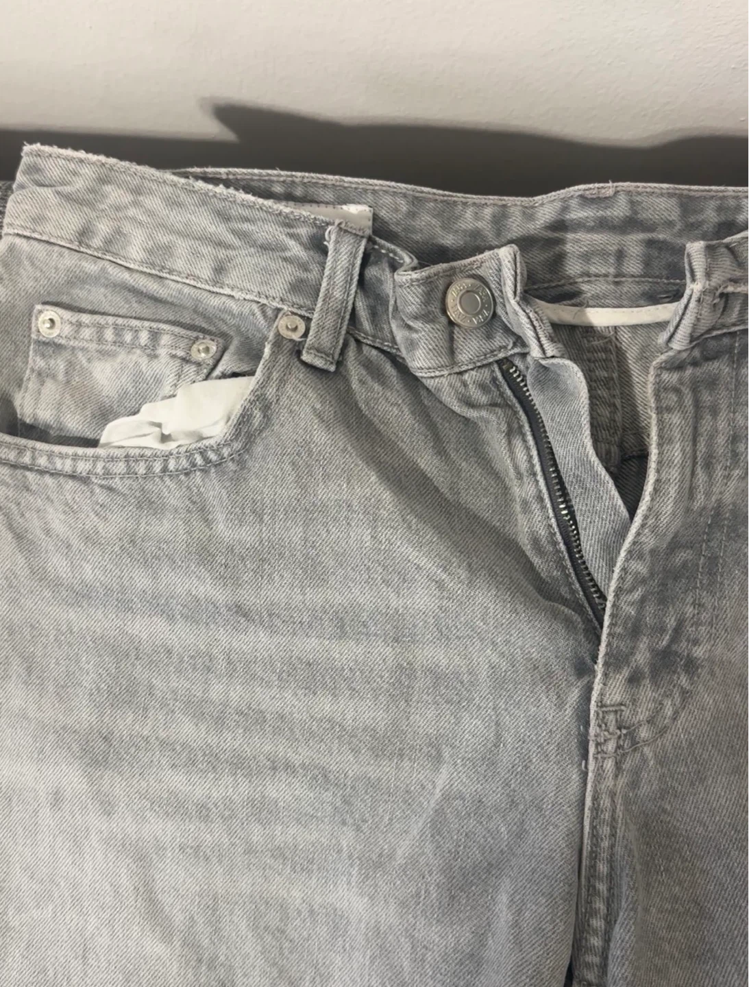 ZARA Wide Leg Jeans Grey EUR 38 USA 6 - photo 2
