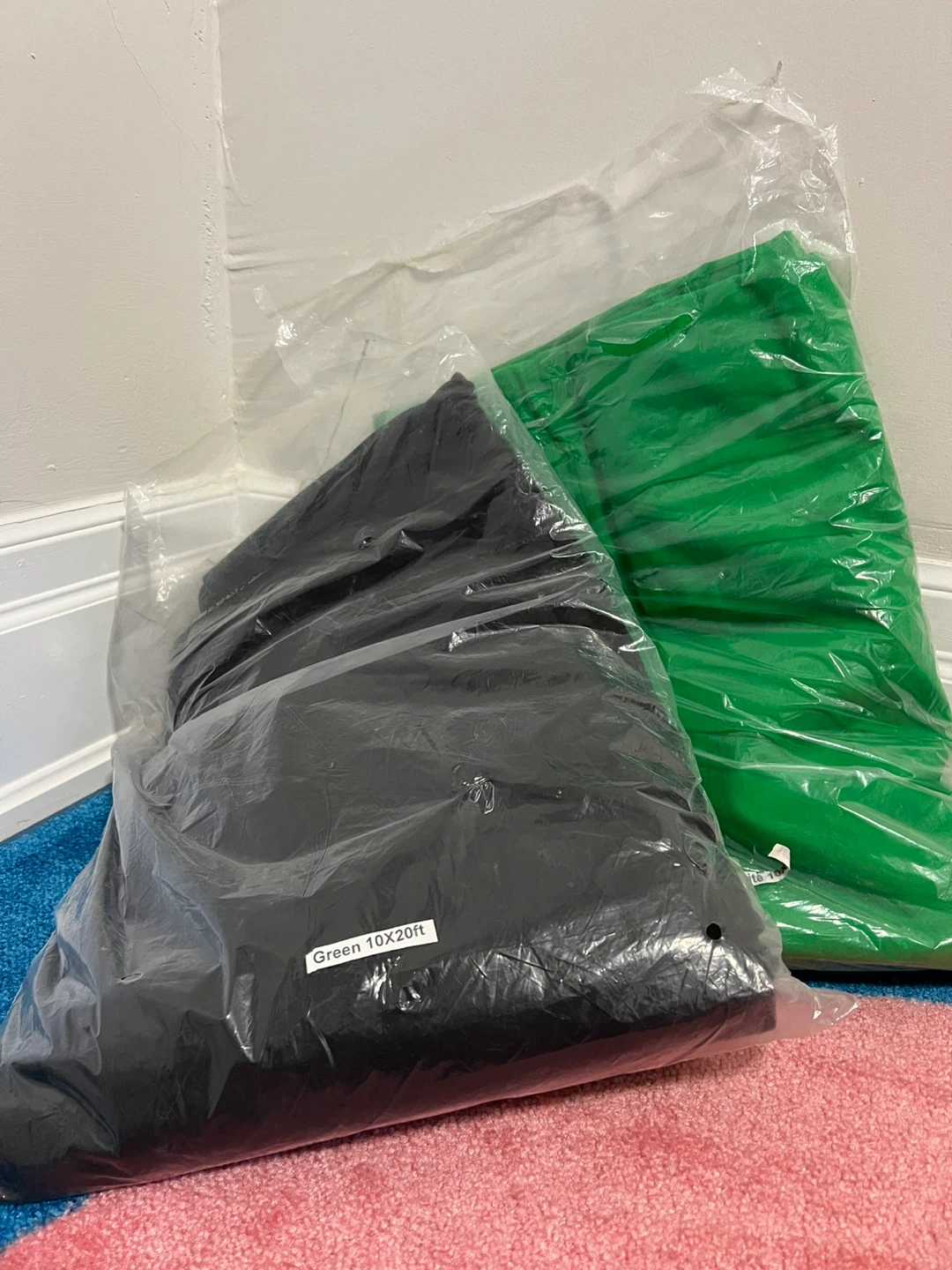 Green & Black Backdrop 10x20ft