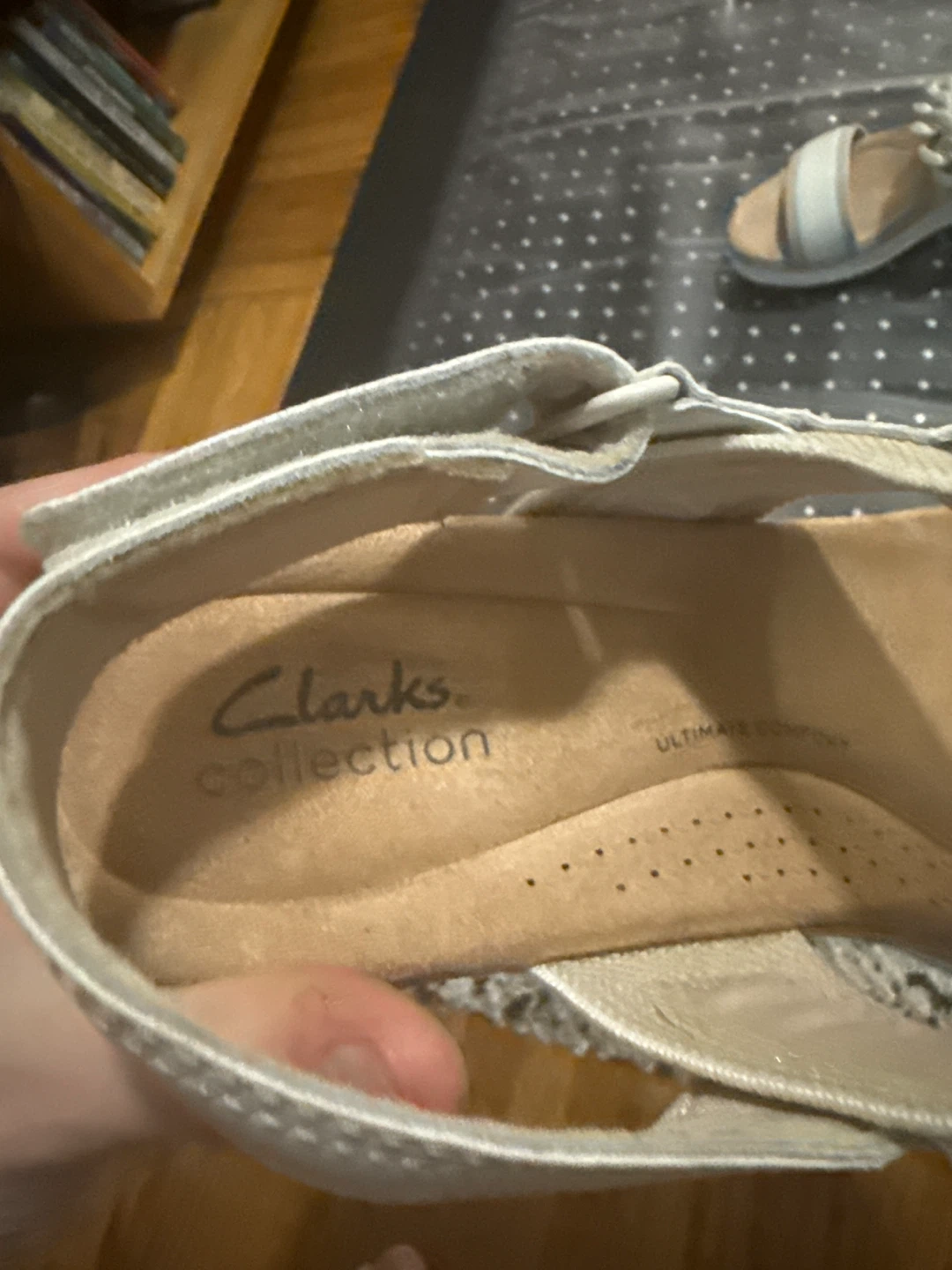 Clarks Women's White and Beige Wedge Sandals - photo 2
