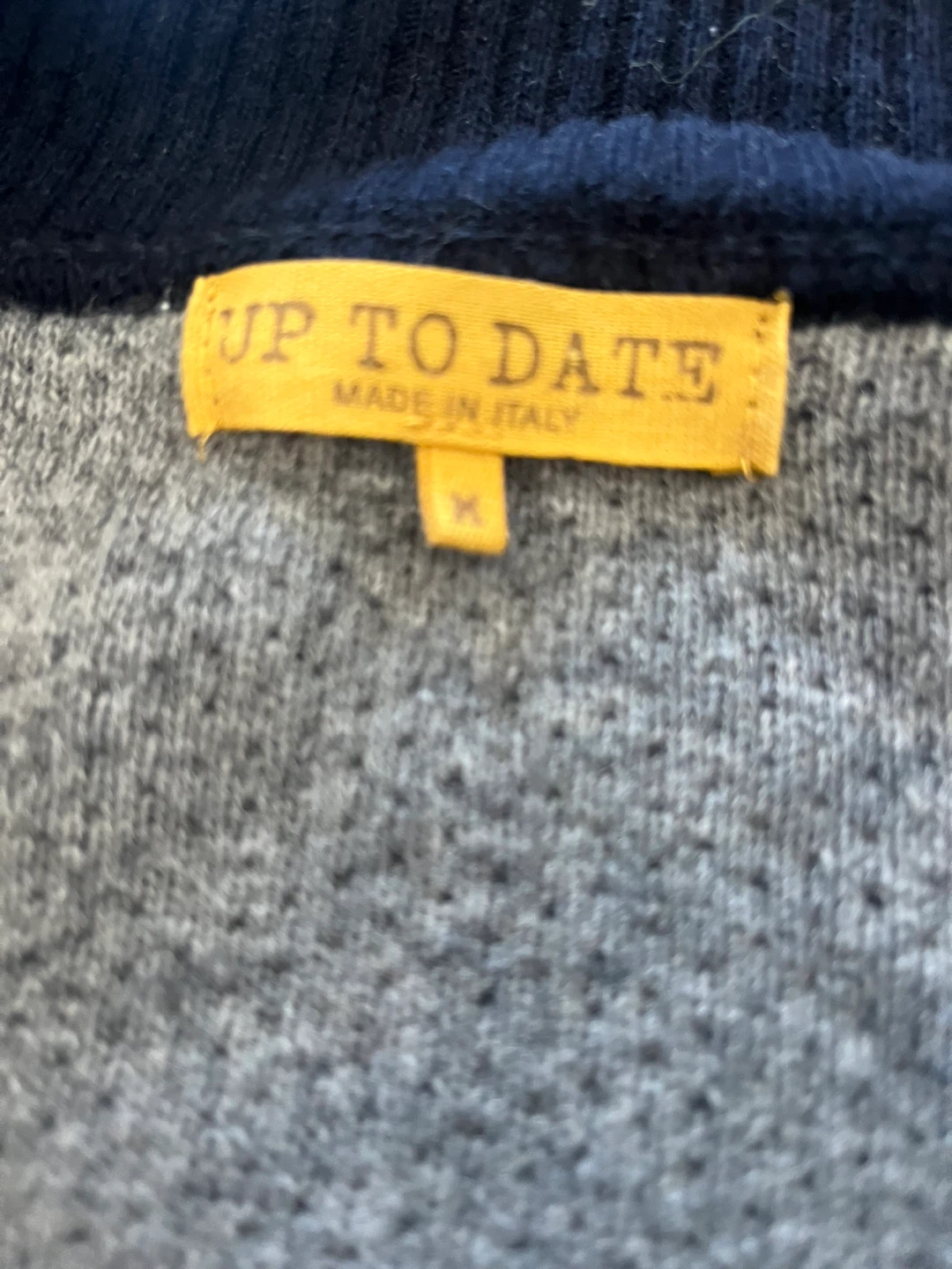UP TO DATE Made in Italy Cardigan - Navy Blue, Size M
