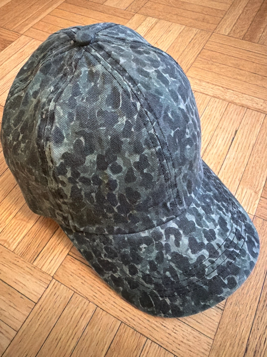 ANTHROPOLOGIE Camouflage Leopard Print Baseball Cap (NEW)