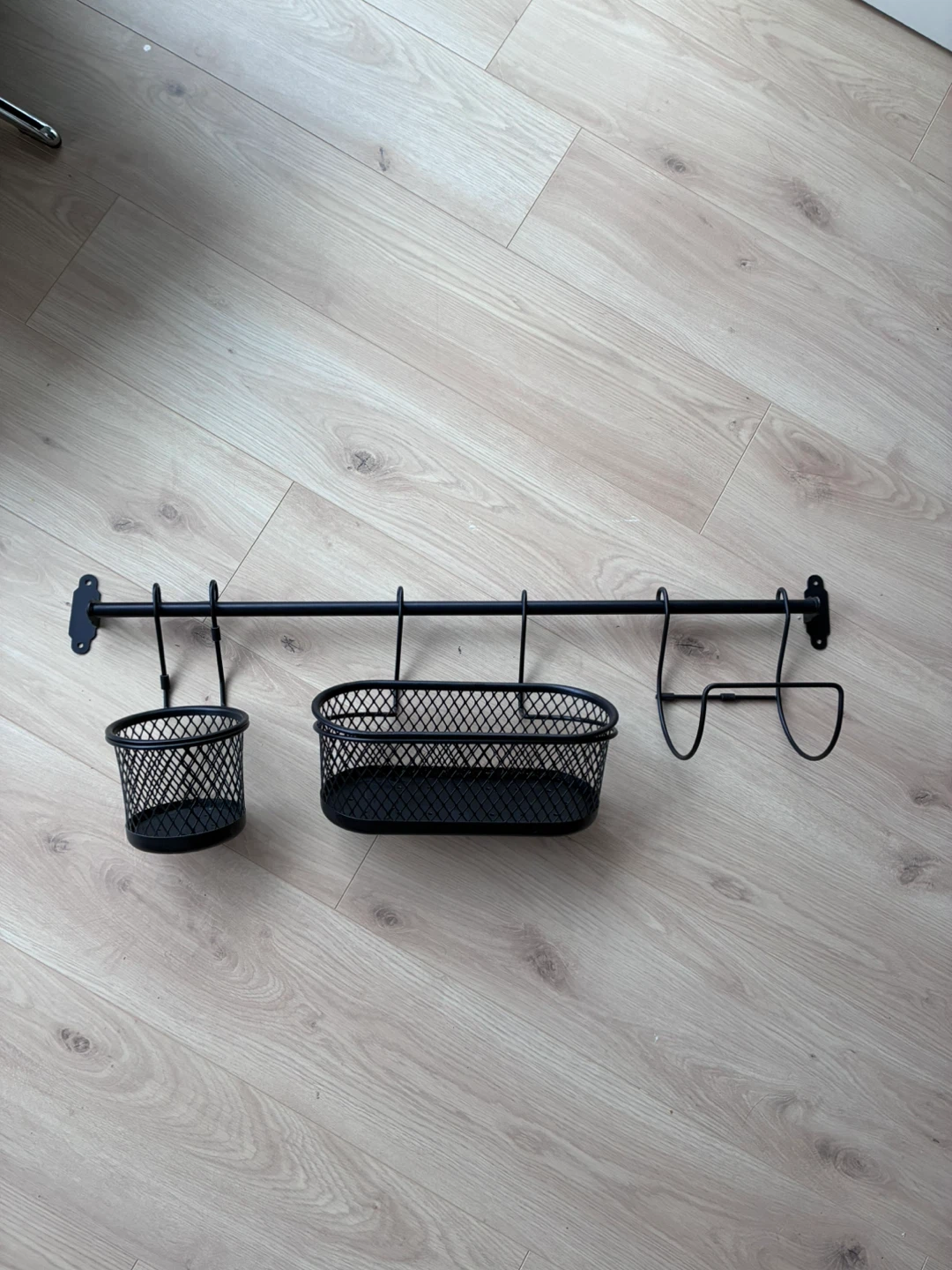 IKEA kitchen wall organizer and paper towel holder - photo 2