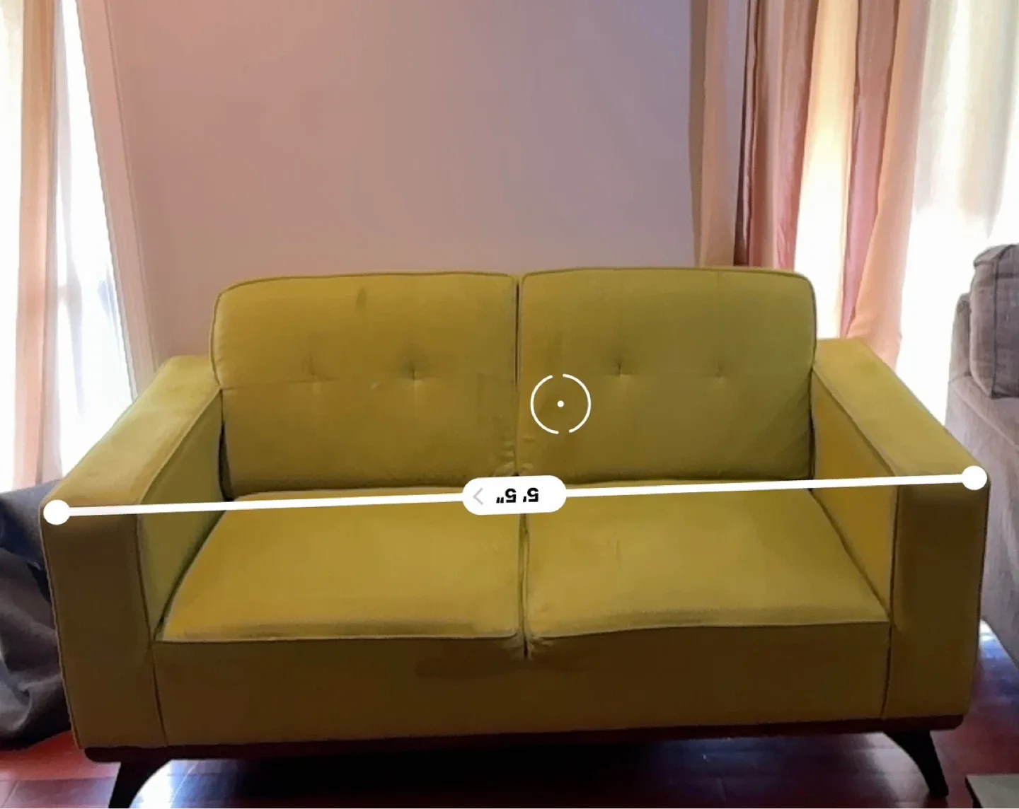 Lime Green Loveseat Sofa - photo 4