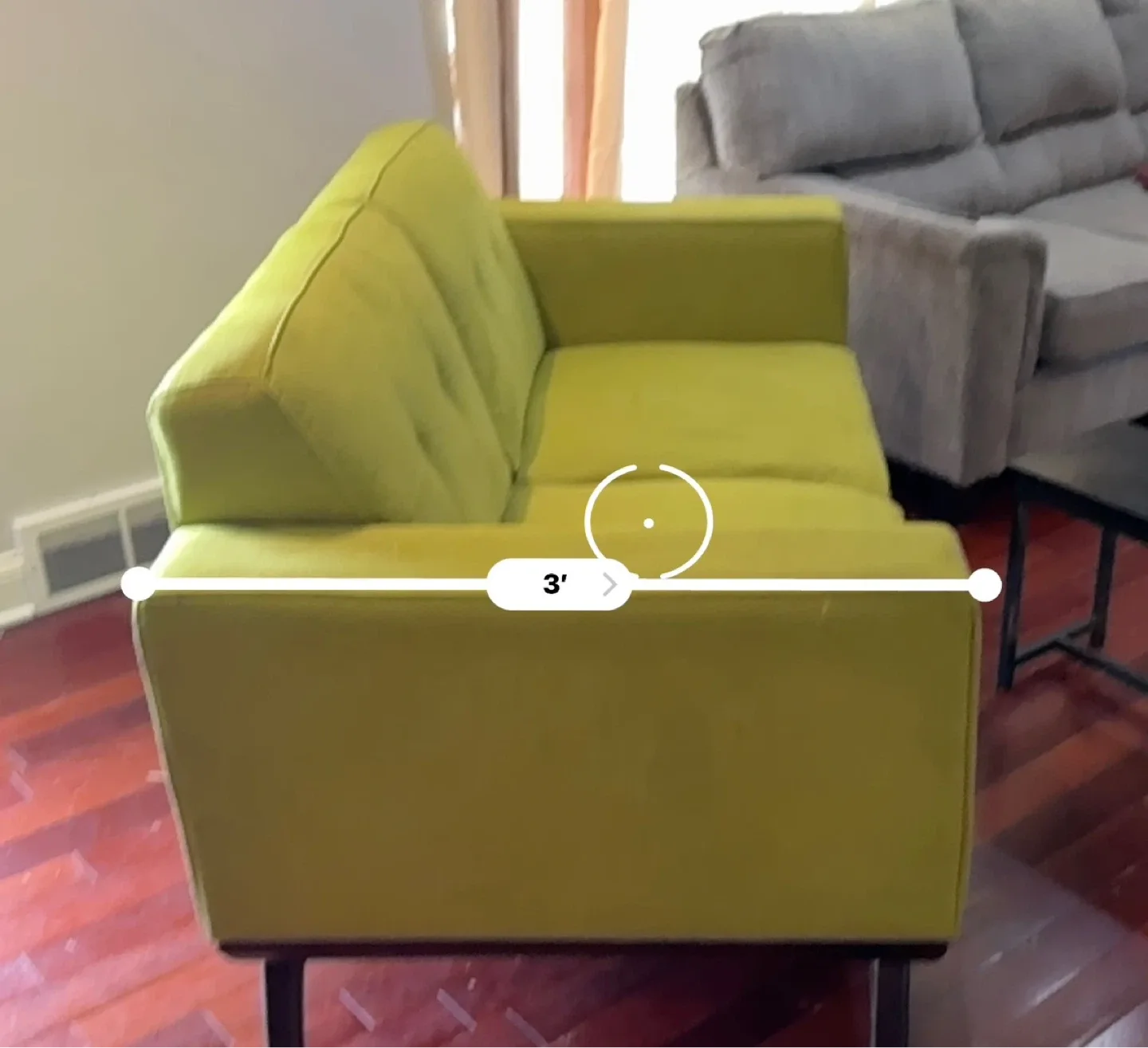 Lime Green Loveseat Sofa - photo 2