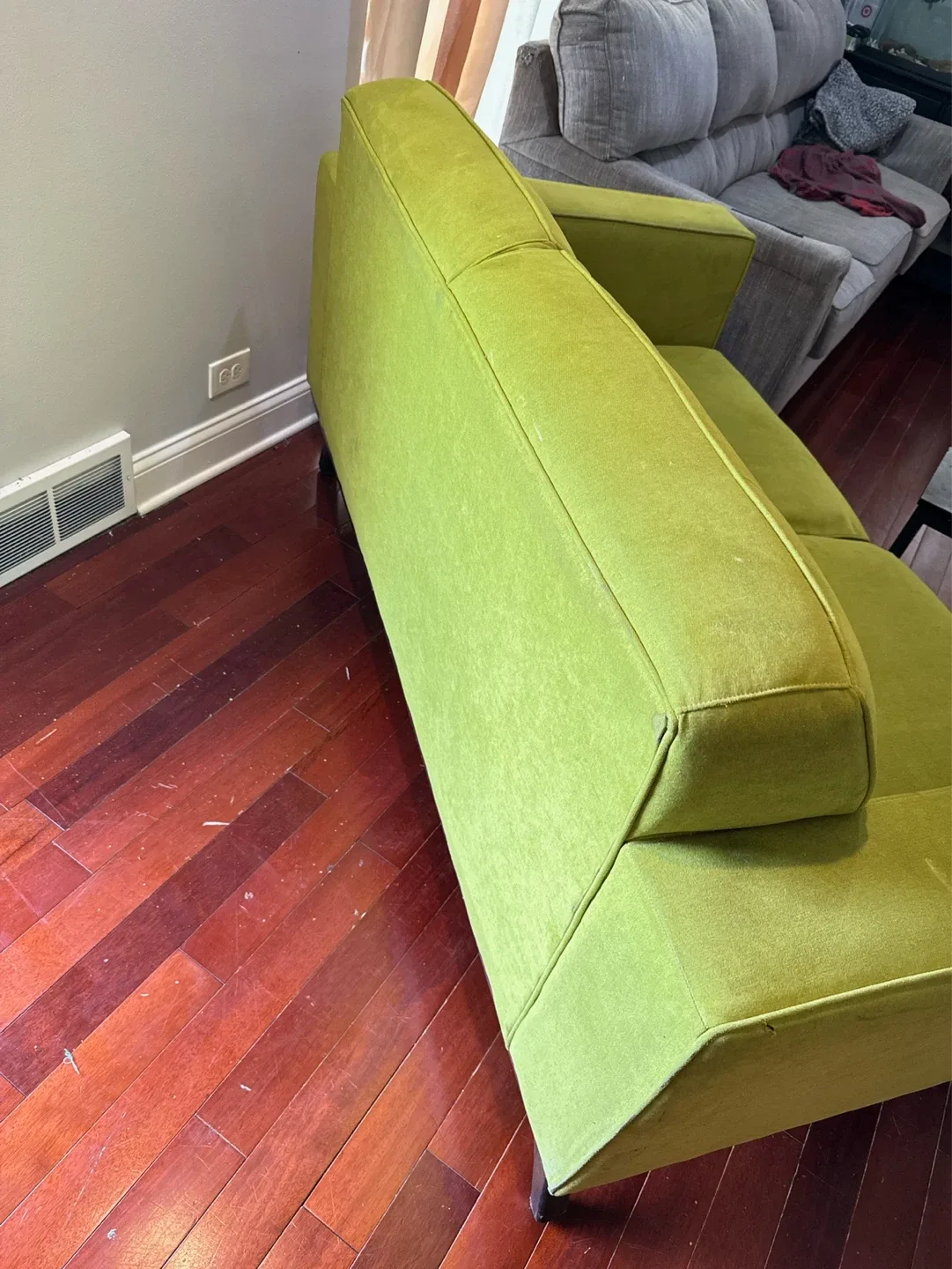 Lime Green Loveseat Sofa - photo 5