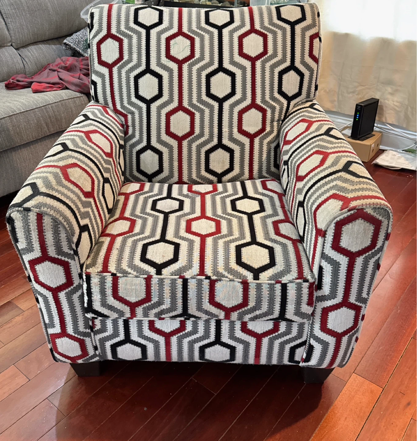 Accent Armchair - Geometric Pattern - photo 4