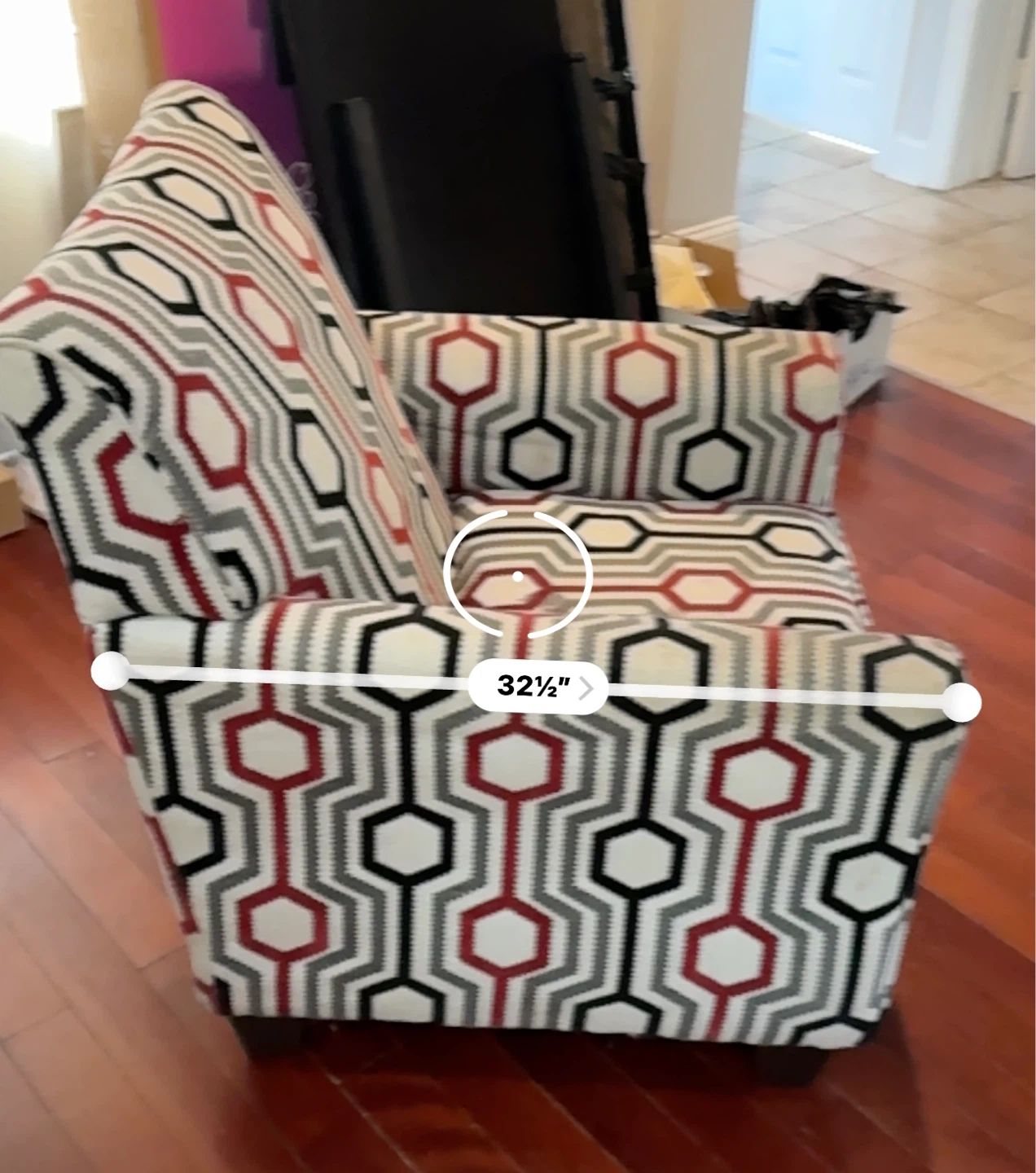 Accent Armchair - Geometric Pattern - photo 2