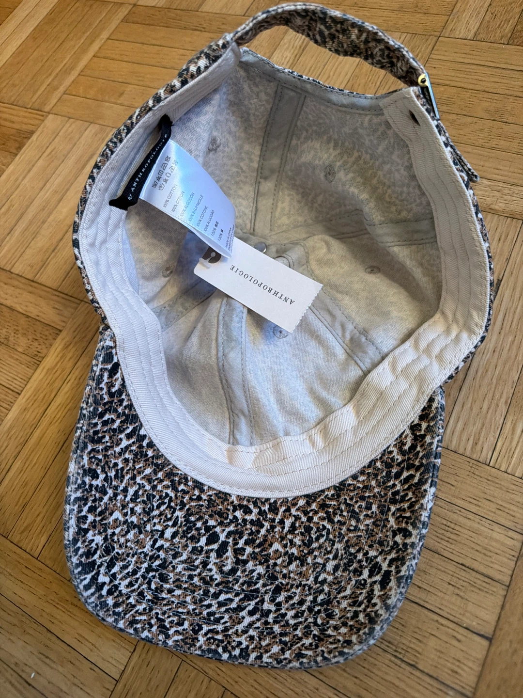 🆕ANTHROPOLOGIE Animal Print Baseball Cap  (NWT) 🌟 - photo 3
