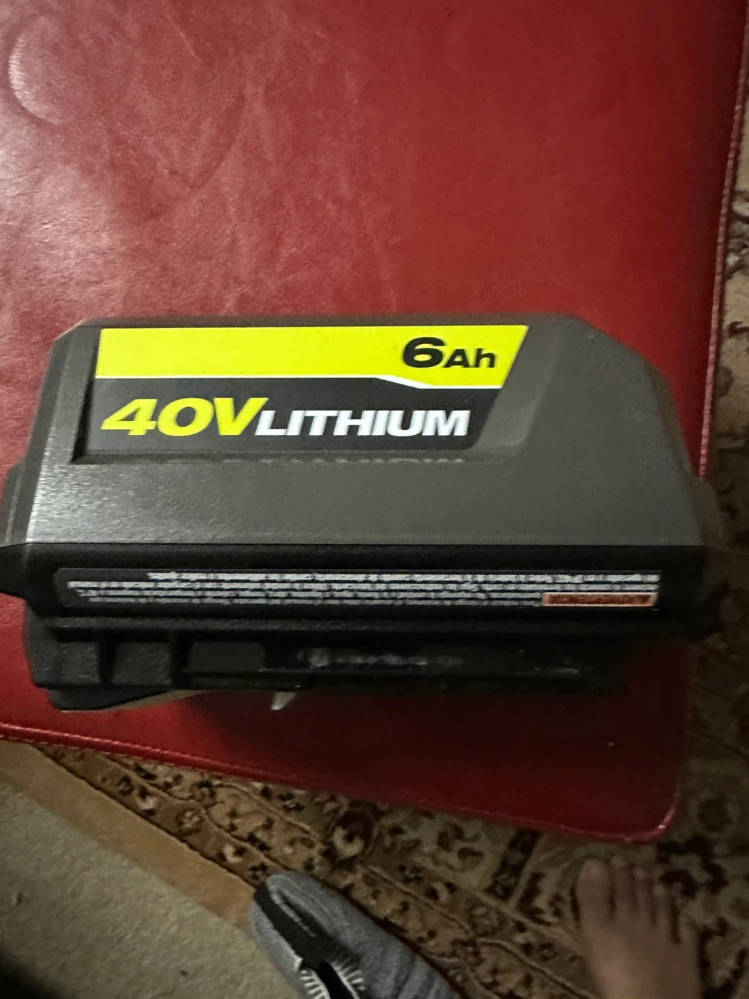 Ryobi 40V Lithium 6.0Ah Battery