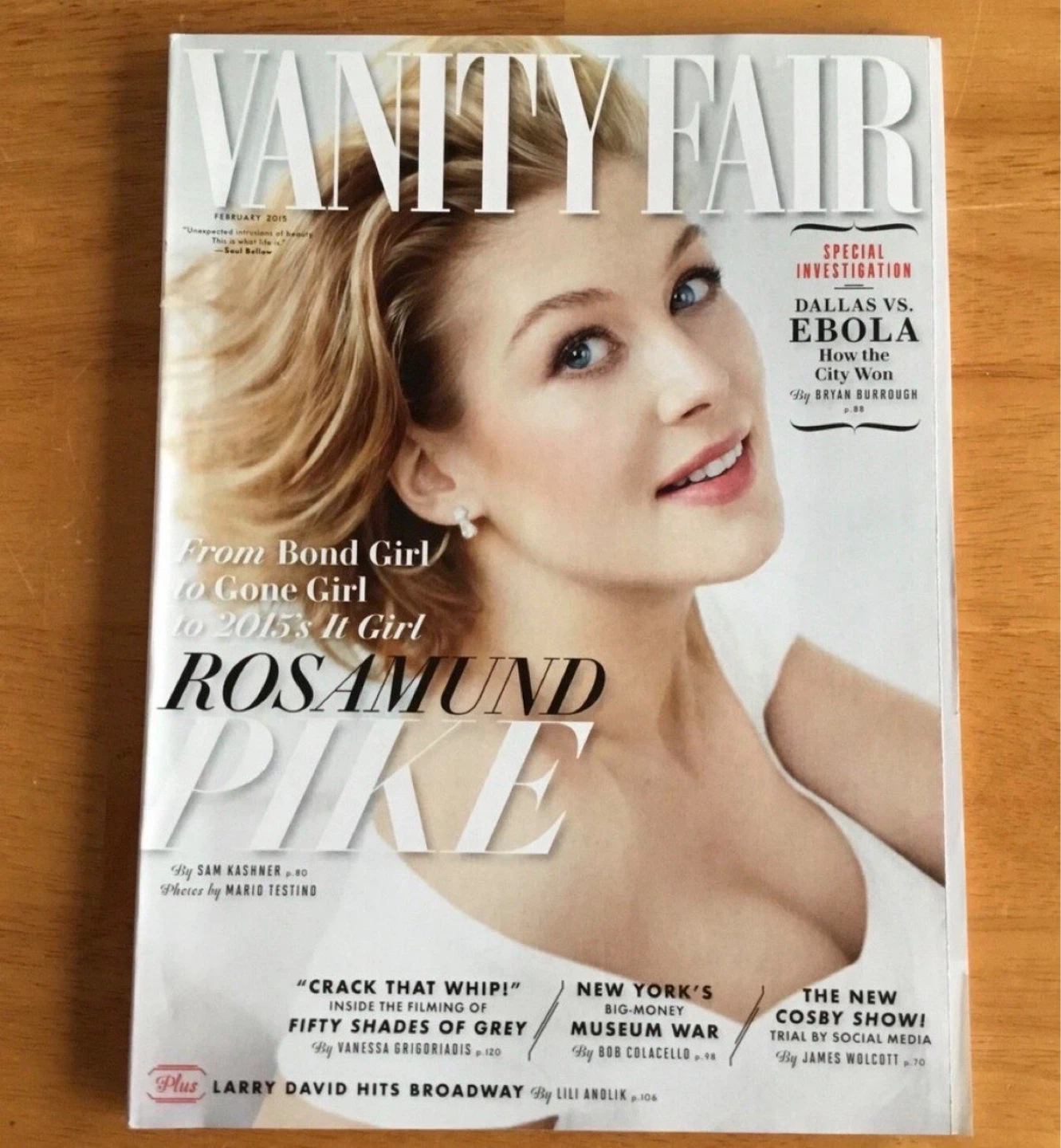 Vanity Fair Magazine - February 2015 - Rosamund Pike Cover