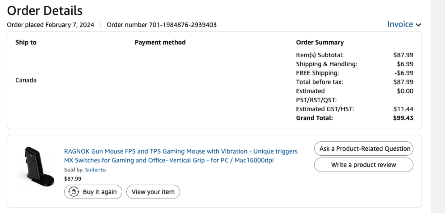 Negotiable - RAGNAROK Gaming Mouse Grip for Shooting Games - photo 3