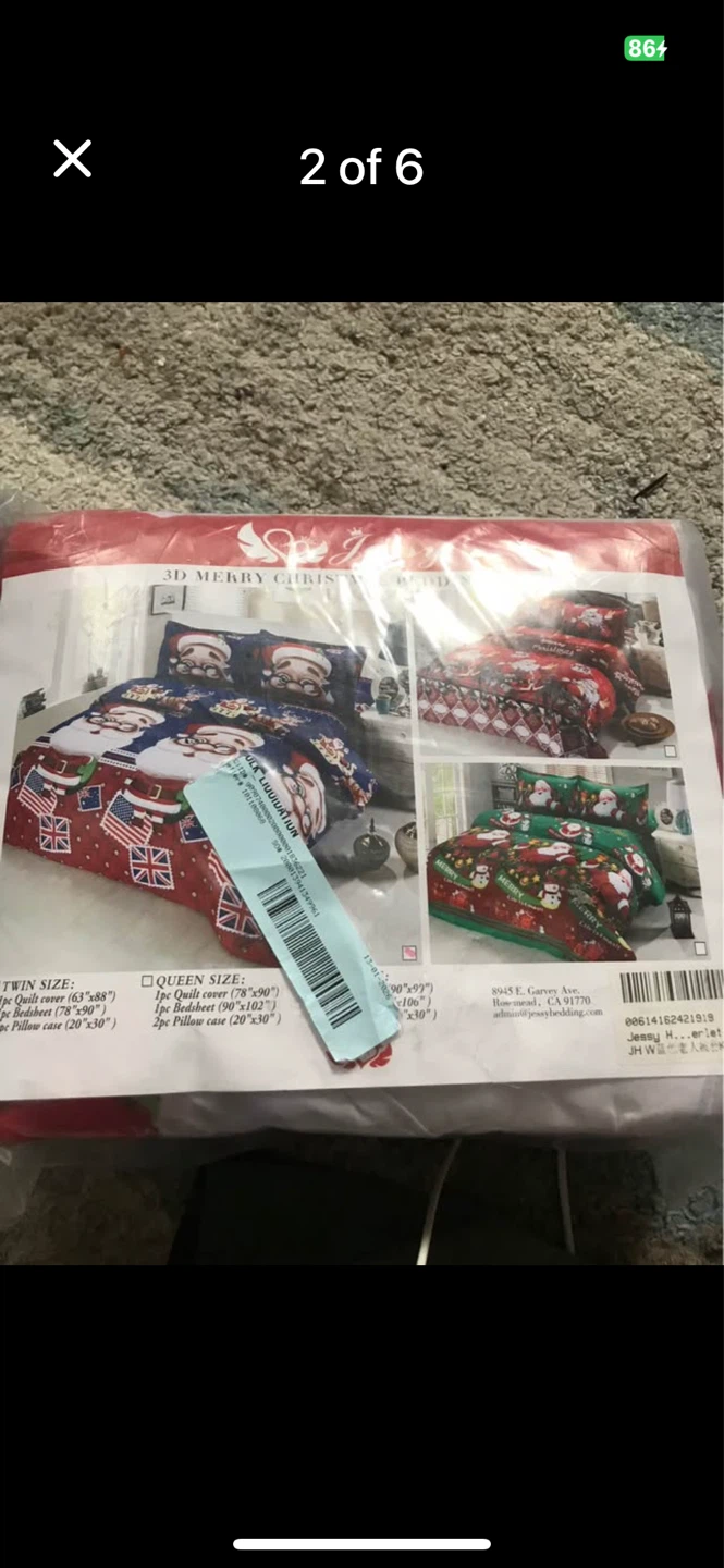 Christmas bedding set