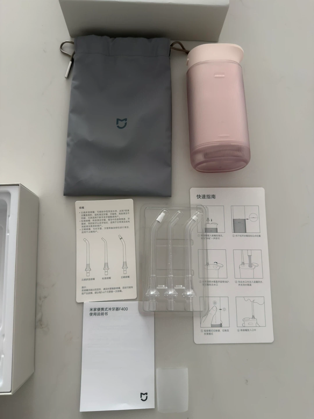 Xiaomi Portable Water Flosser F400 Pink - photo 2