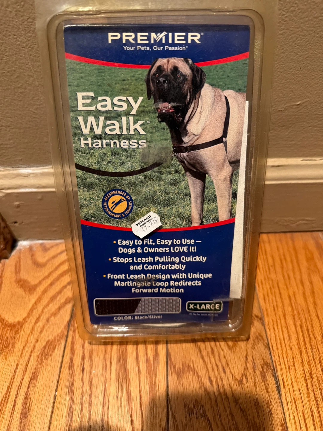 Premier Easy Walk Harness - X-Large, Black/Silver