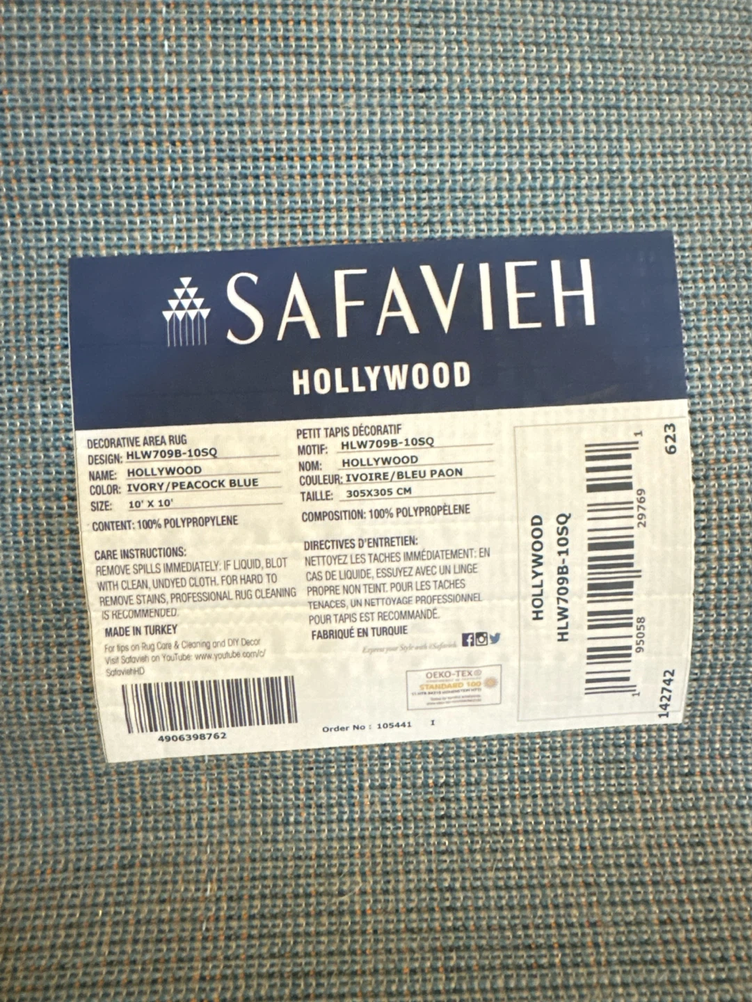 Safavieh Hollywood Geometric Area Rug - 10' x 10' - photo 3