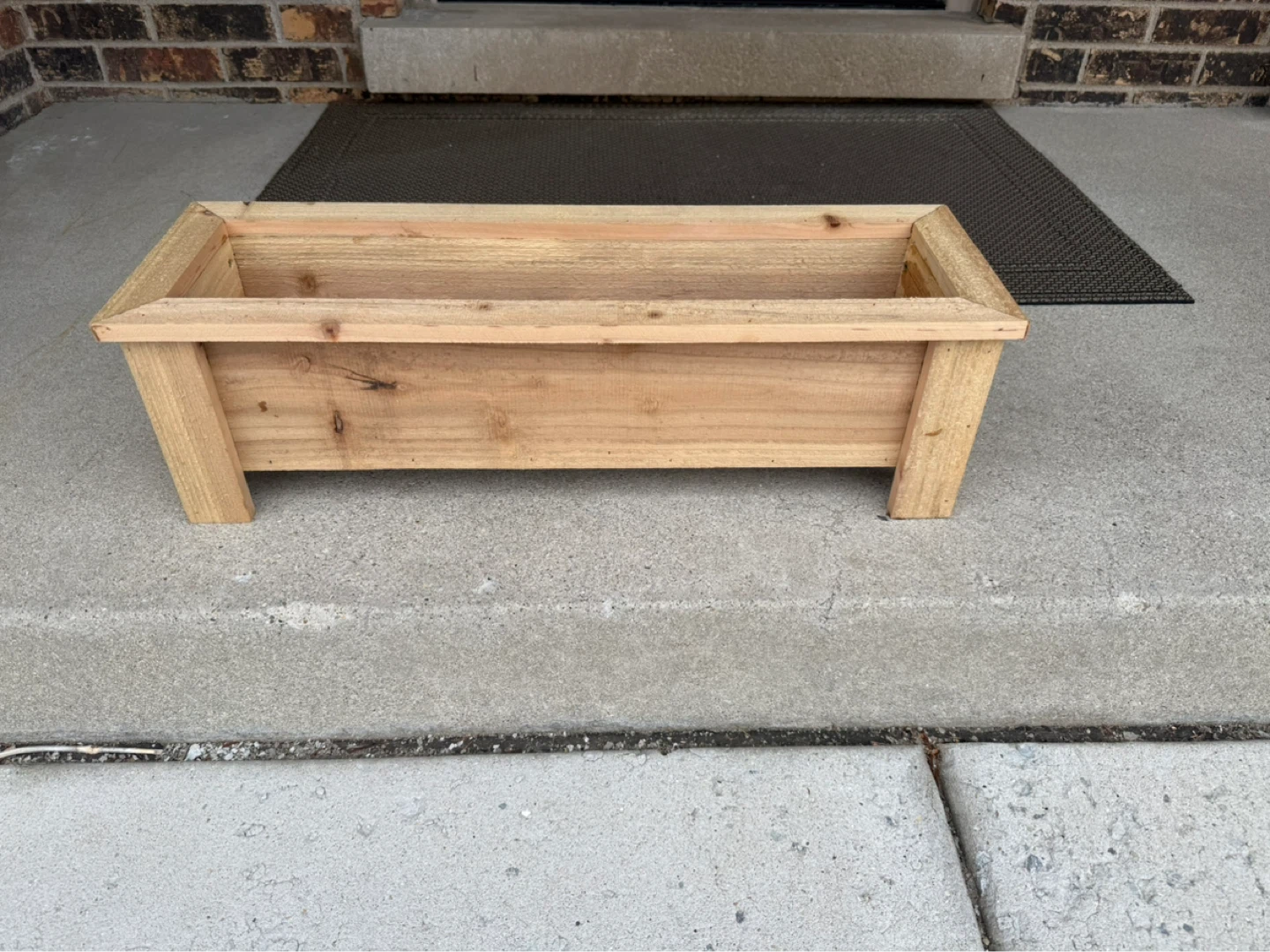Table top cedar planter