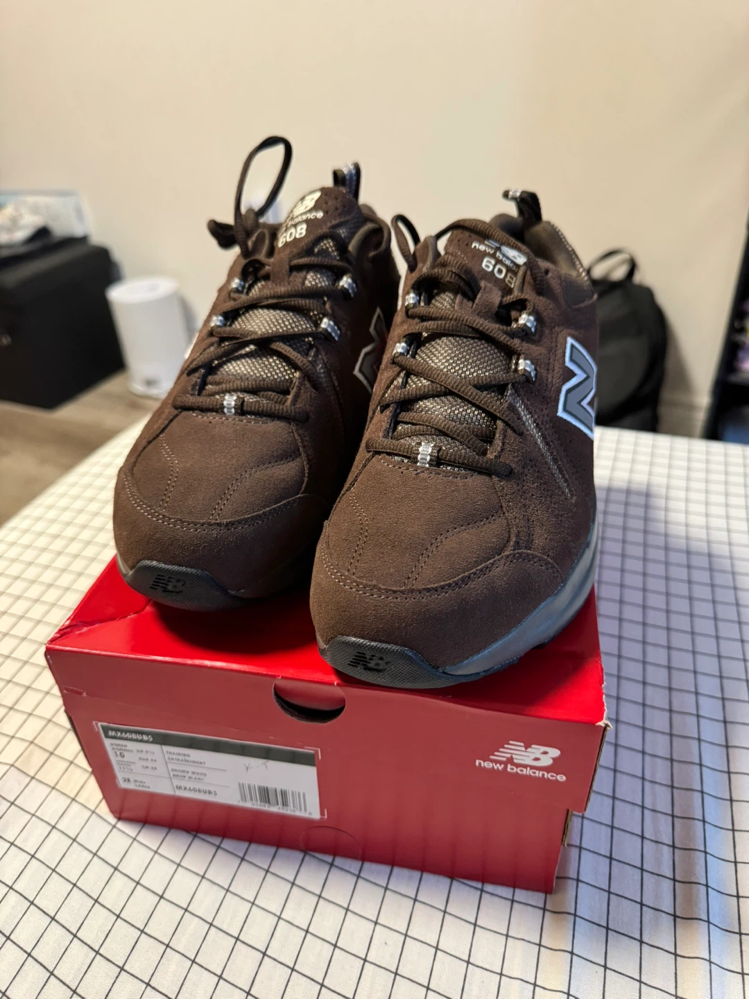 New Balance 608 V5 Training Shoes - Brown - Size 10