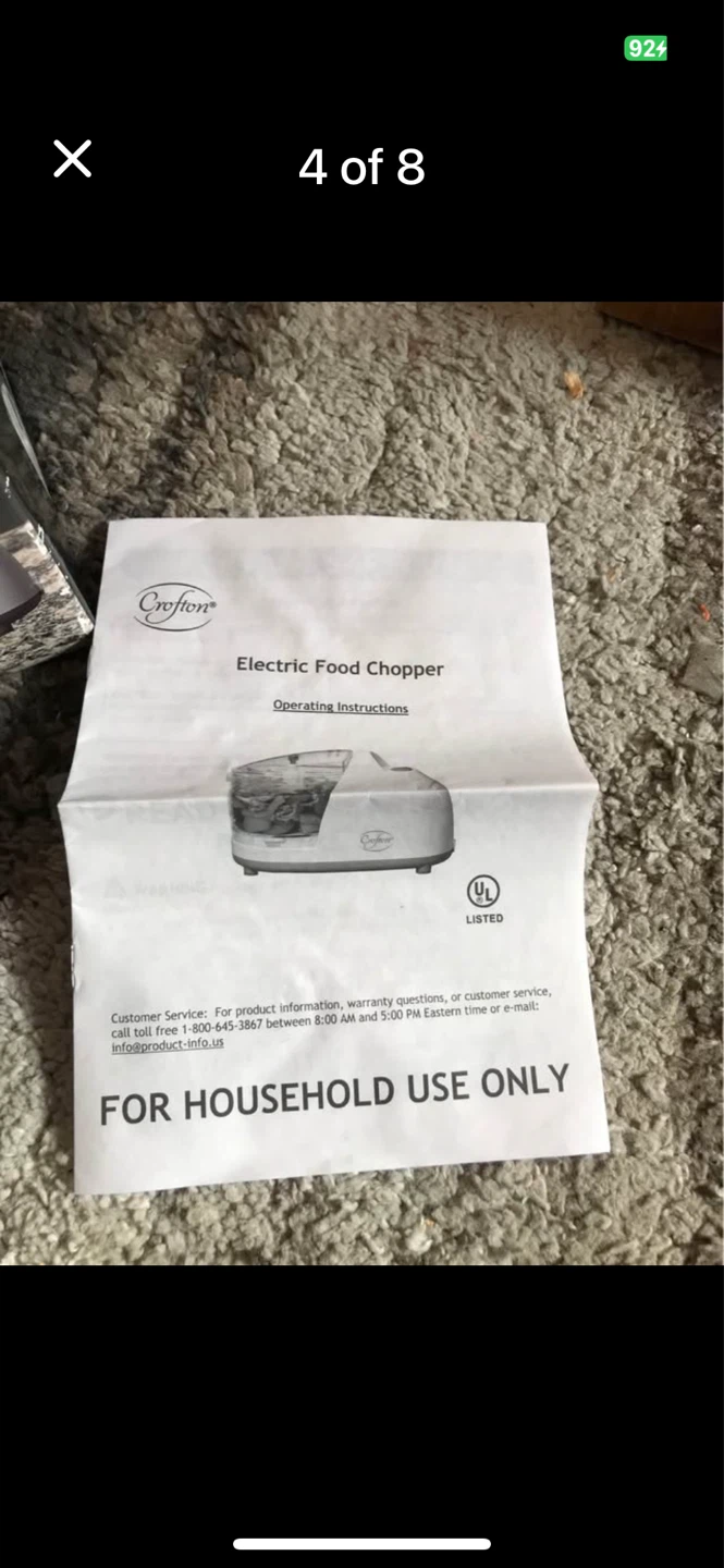 Electric food chopper - photo 4
