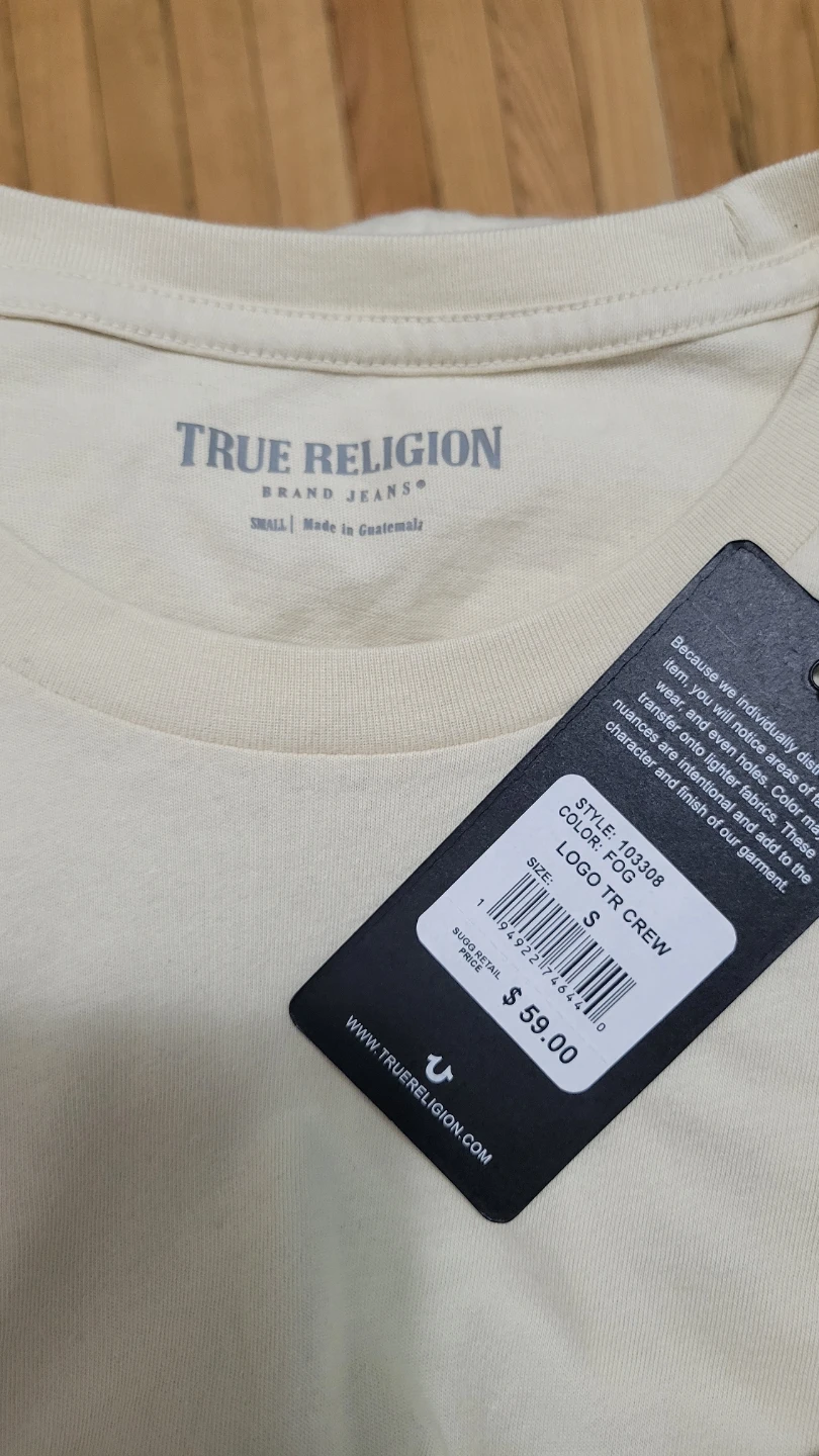 True Religion "Logo TR Crew" T-Shirt Size S - photo 2