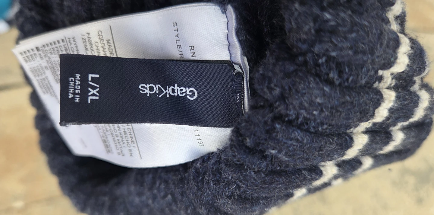 Gap Kids Blue Cable Knit Beanie L/XL - photo 3