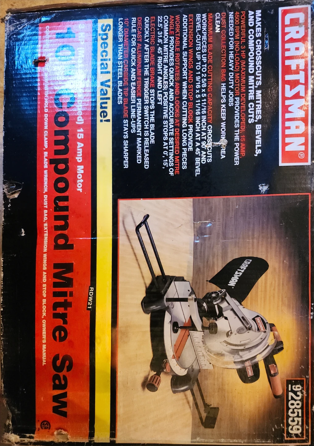 Craftsman 15 Amp Compound Mitre Saw