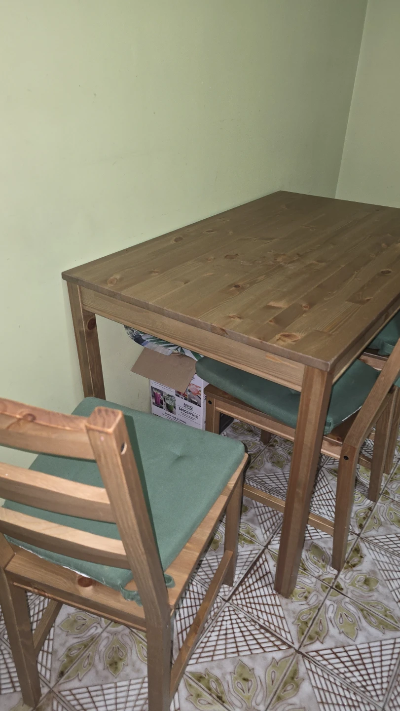Wooden Dining Table and 4 Chairs - photo 4