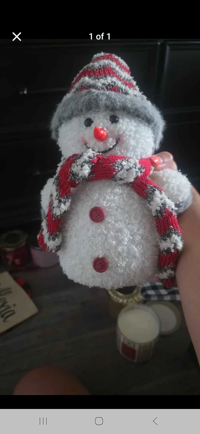 Plush Snowman Decoration