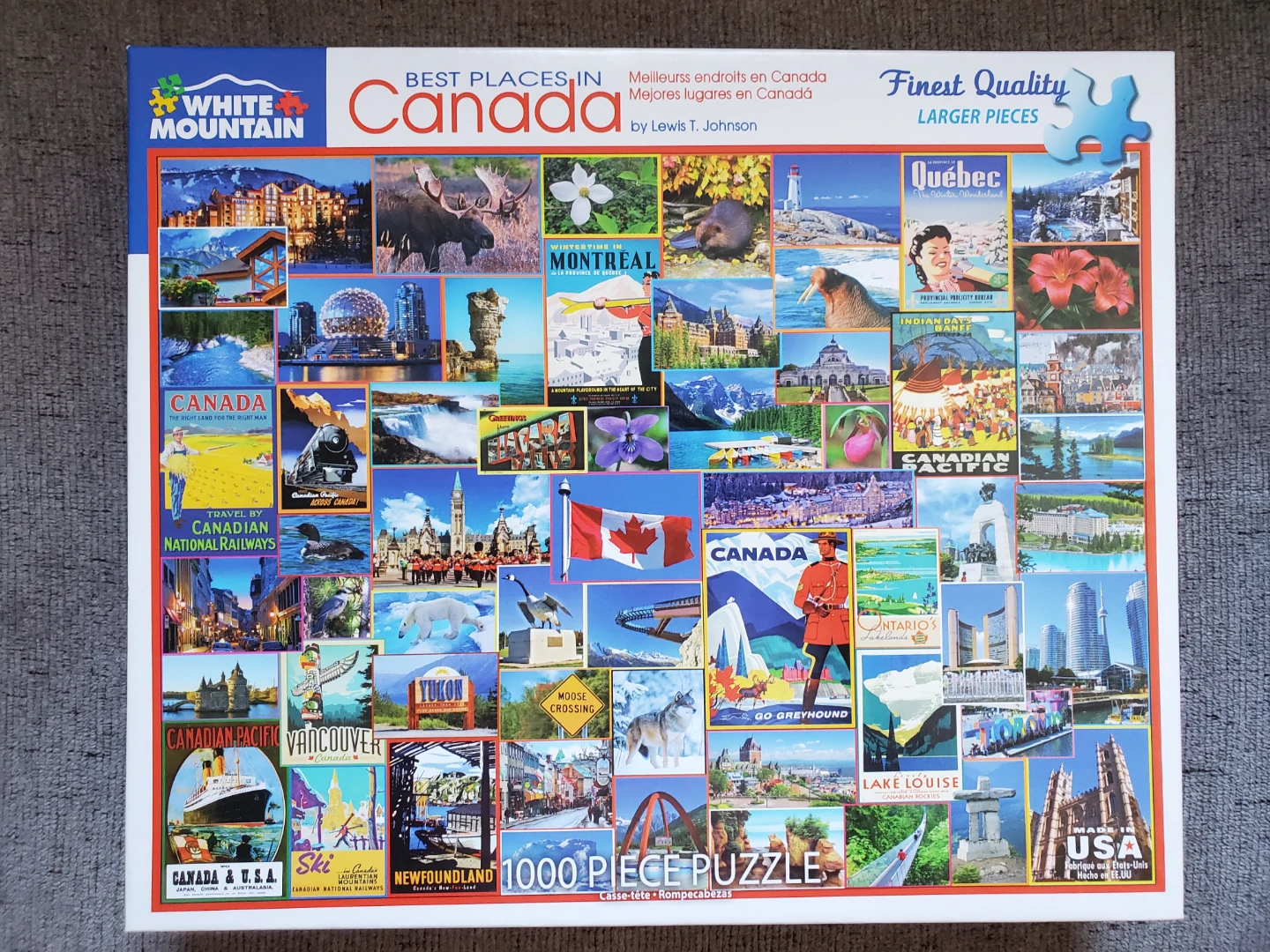 White Mountain Best Places in Canada 1000 Piece Puzzle
