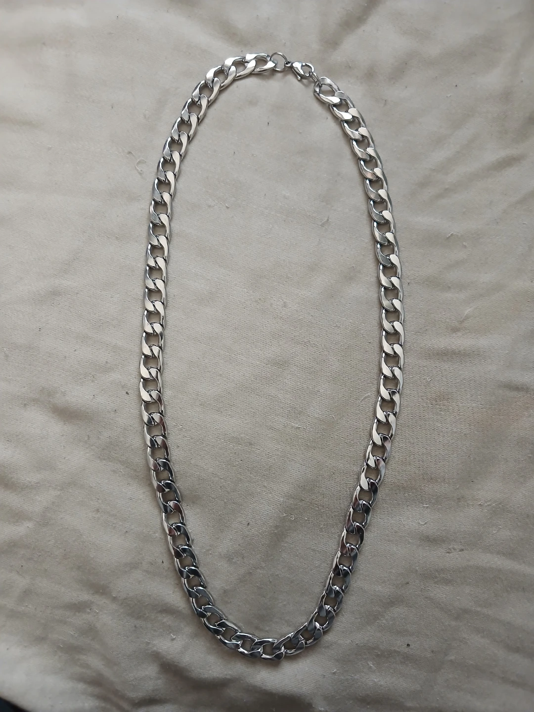 Stainless Steel Cuban Chain Link Necklace