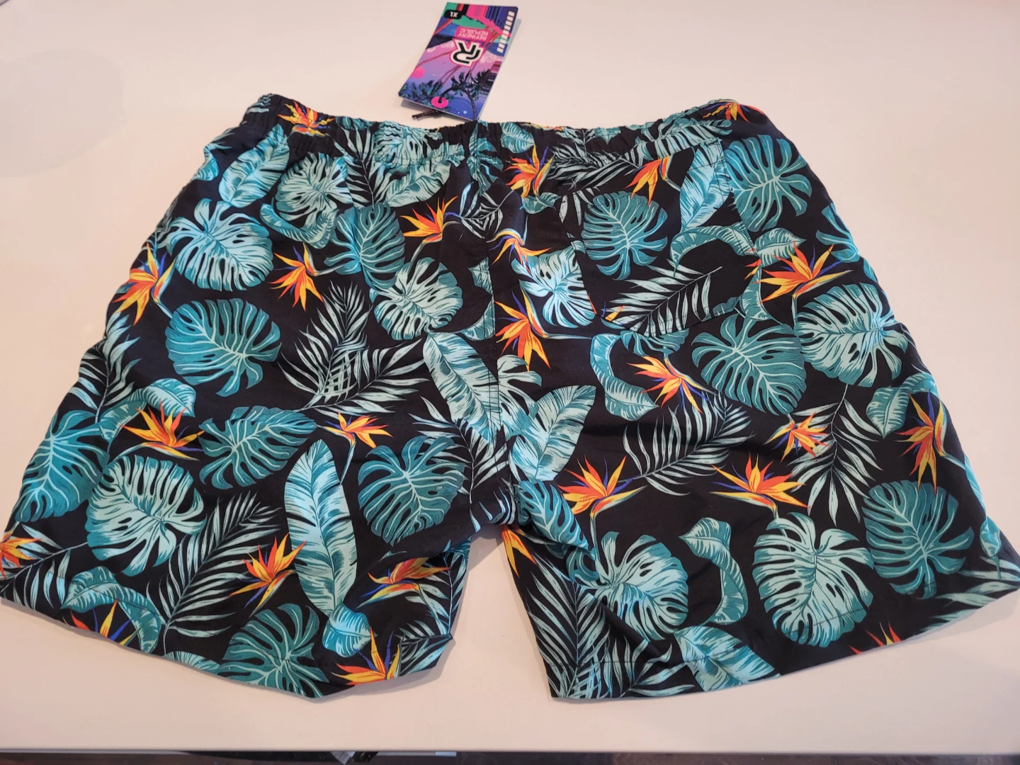 NWT Refinery Republic Tropical Floral Swim Shorts (Size XL) - photo 2
