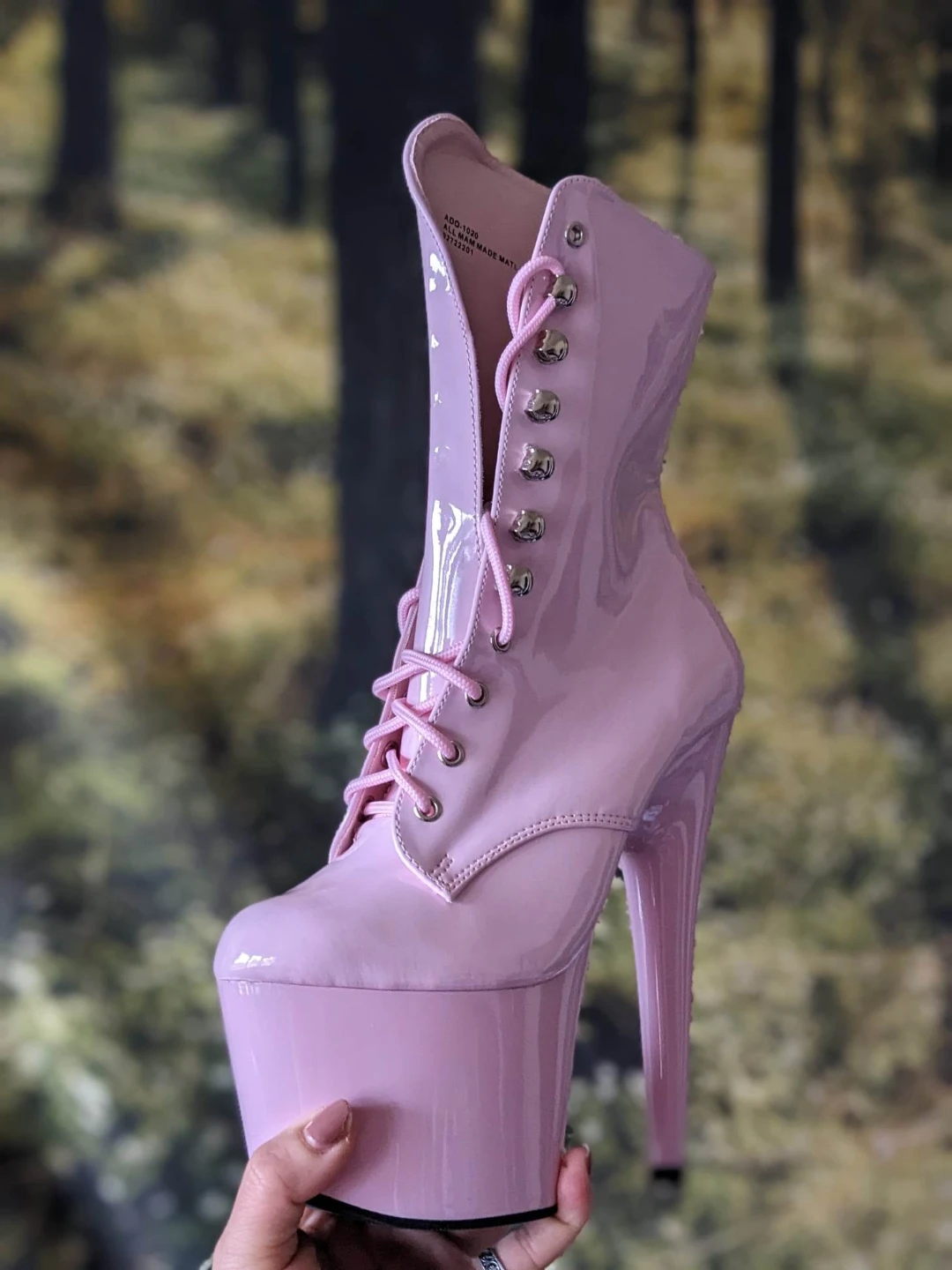 Pleaser Adore-1020 Pink Stiletto Boots (Size 6.5-7) - photo 4