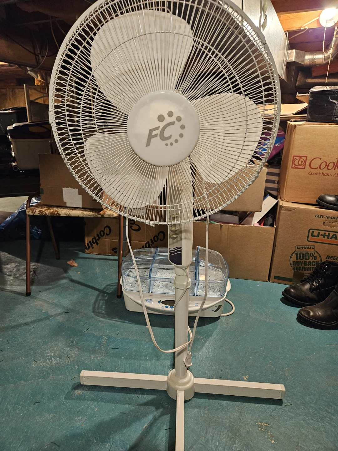 FC Pedestal Fan - White